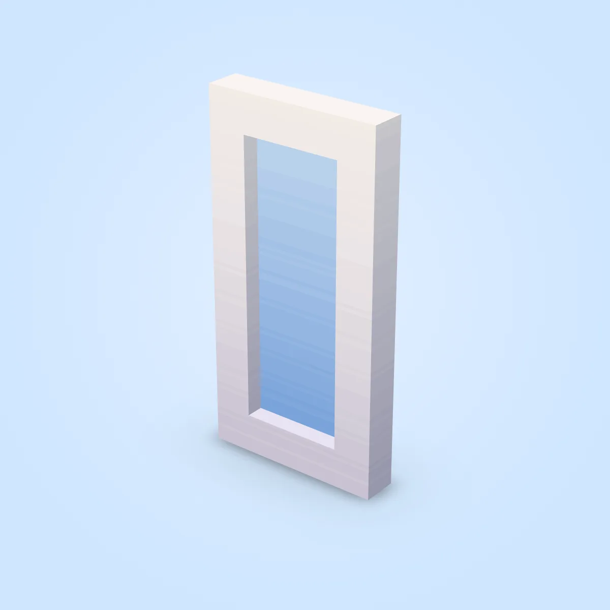 Door White Glass Model