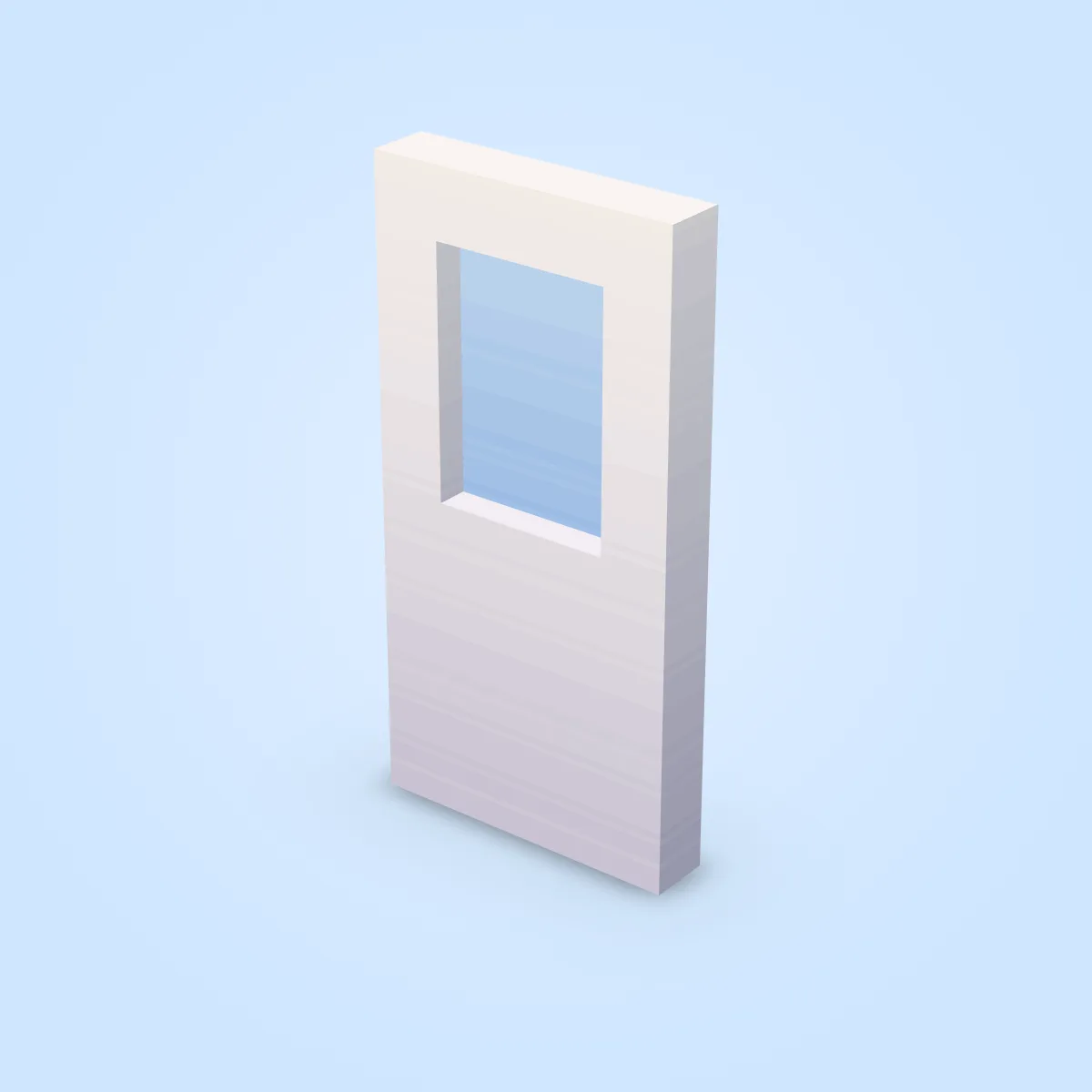 Door White Window Model