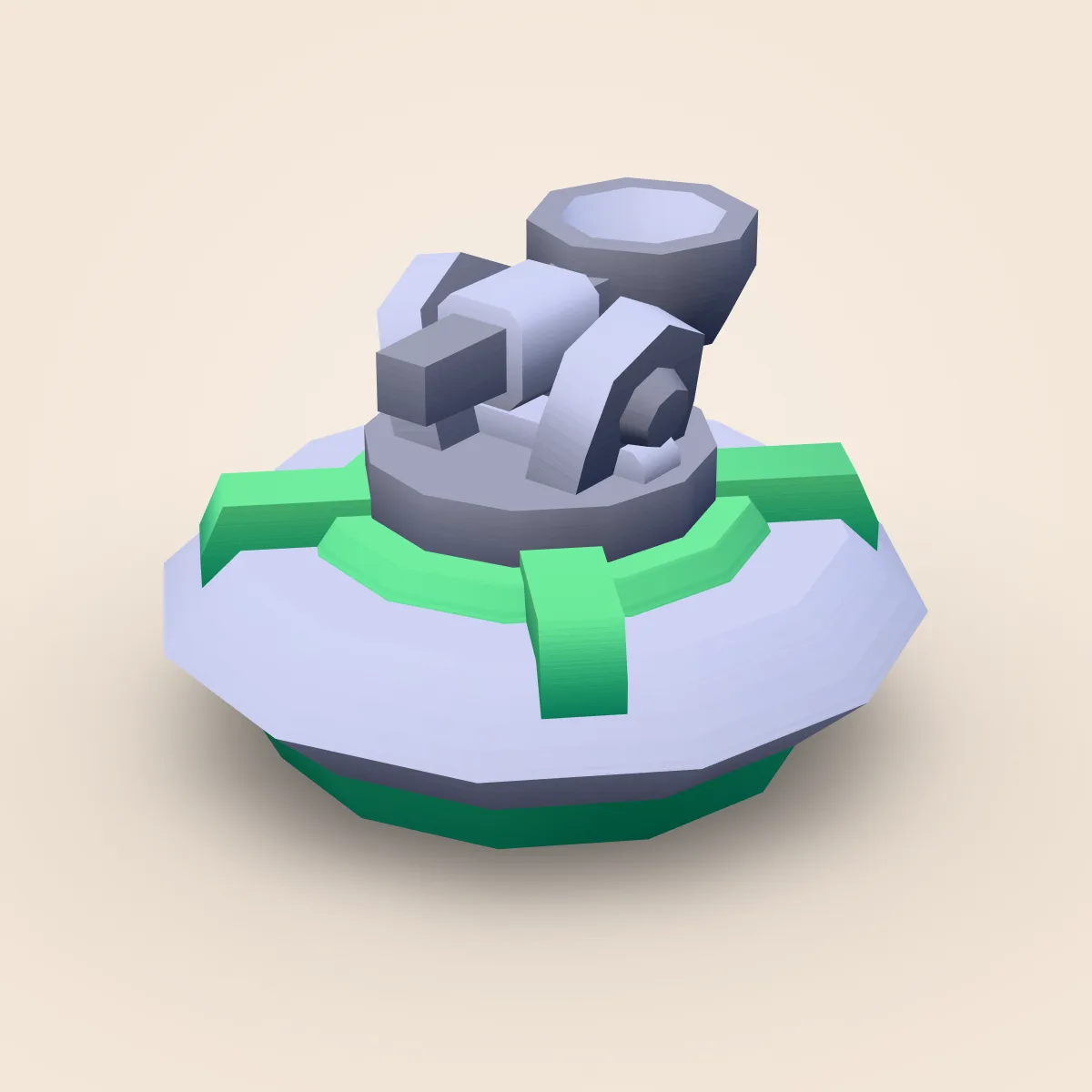 Enemy UFO B Weapon Model