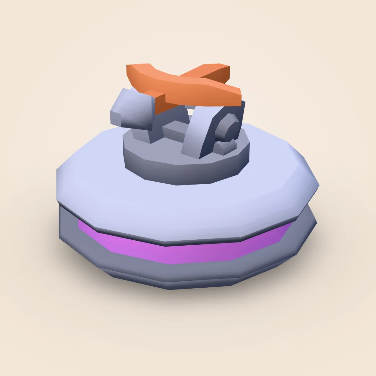 Enemy UFO D Weapon Model
