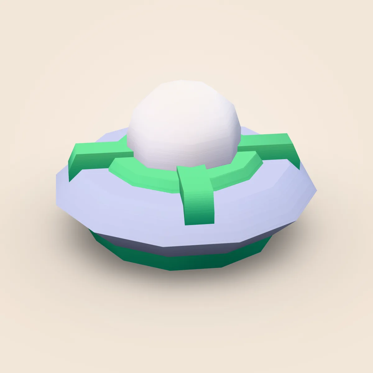 Enemy UFO Type B Model