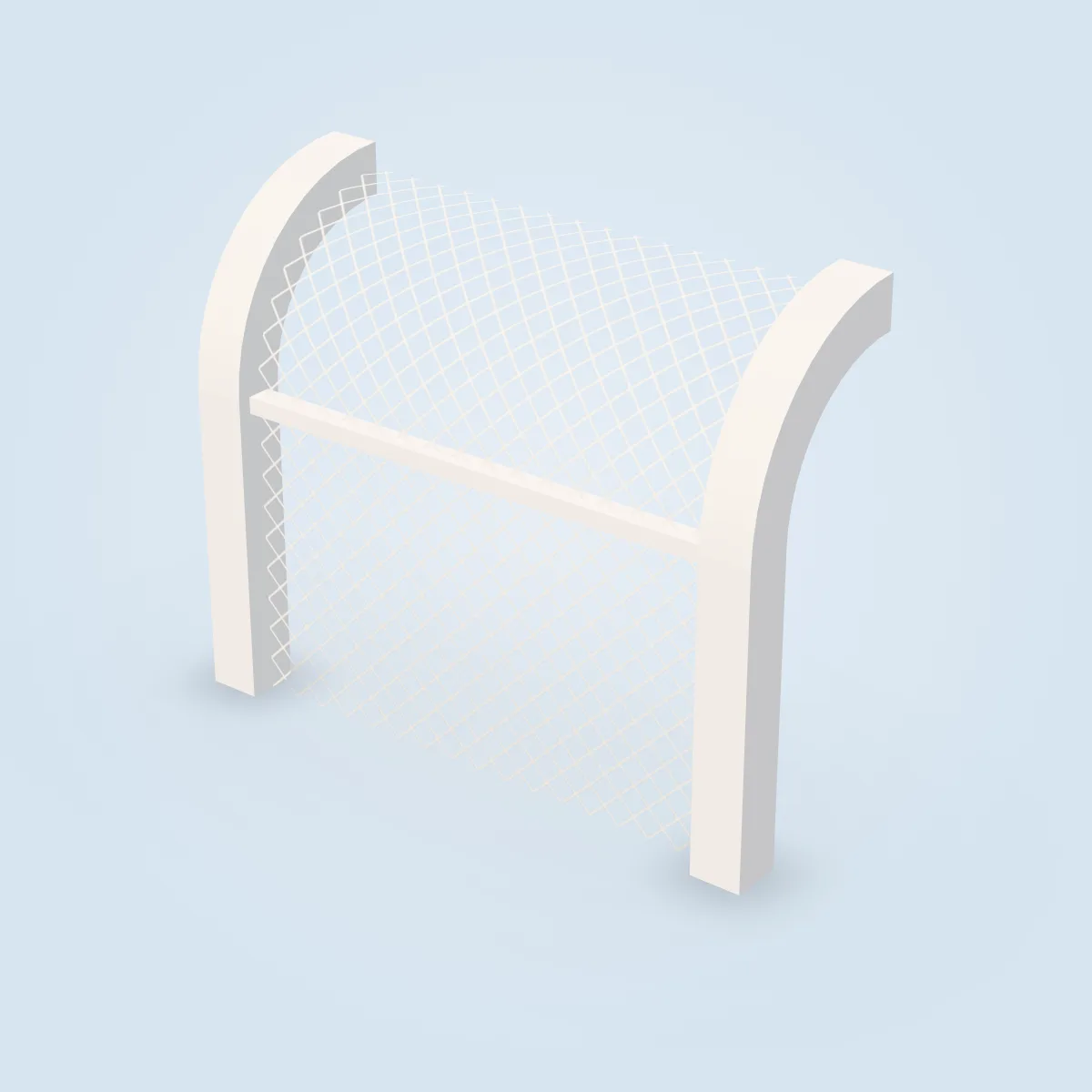 Fence Curved (Racing) Model
