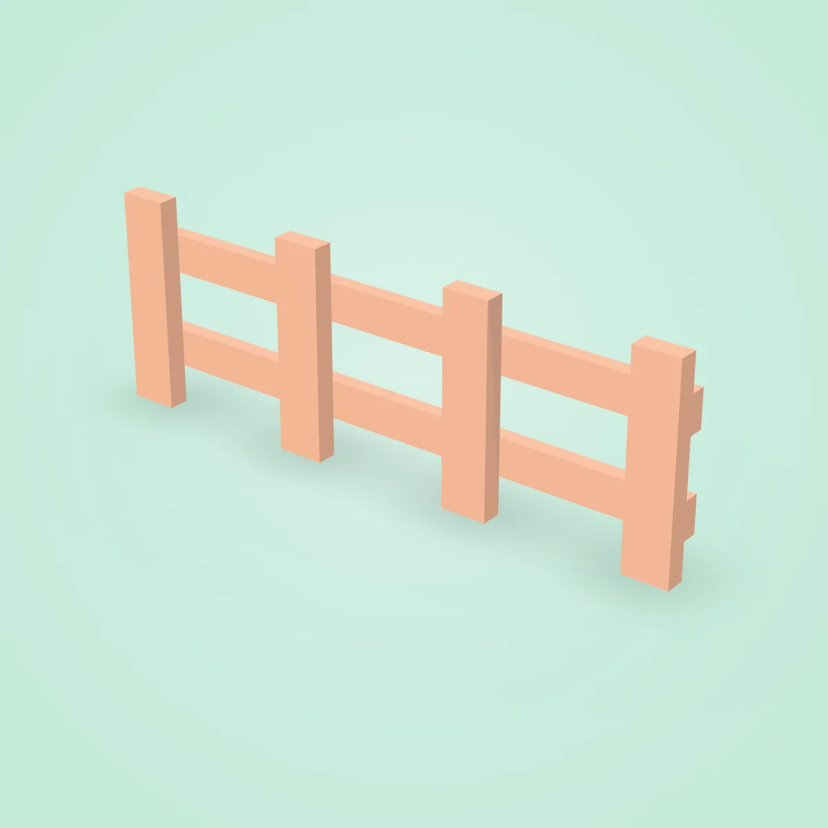 Fence Planks Double Model