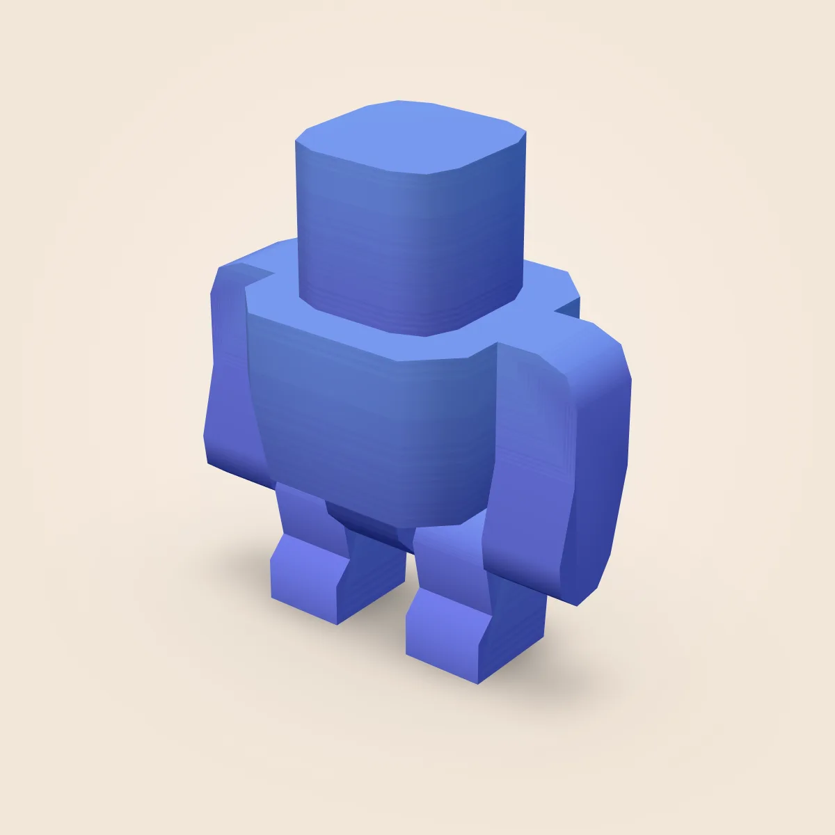 Figurine Cube Detailed Model