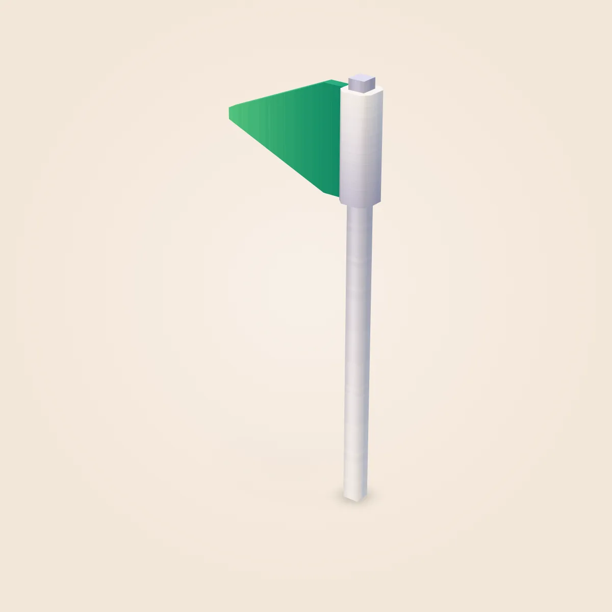 Flag Green (Minigolf) Model
