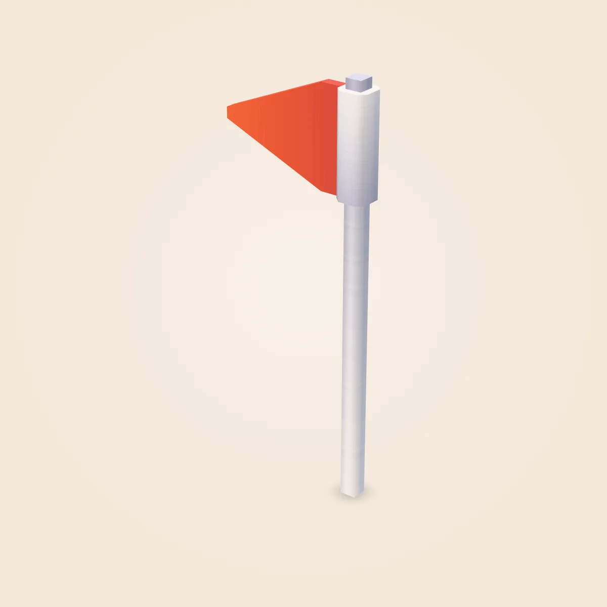 Flag Red (Minigolf) Model