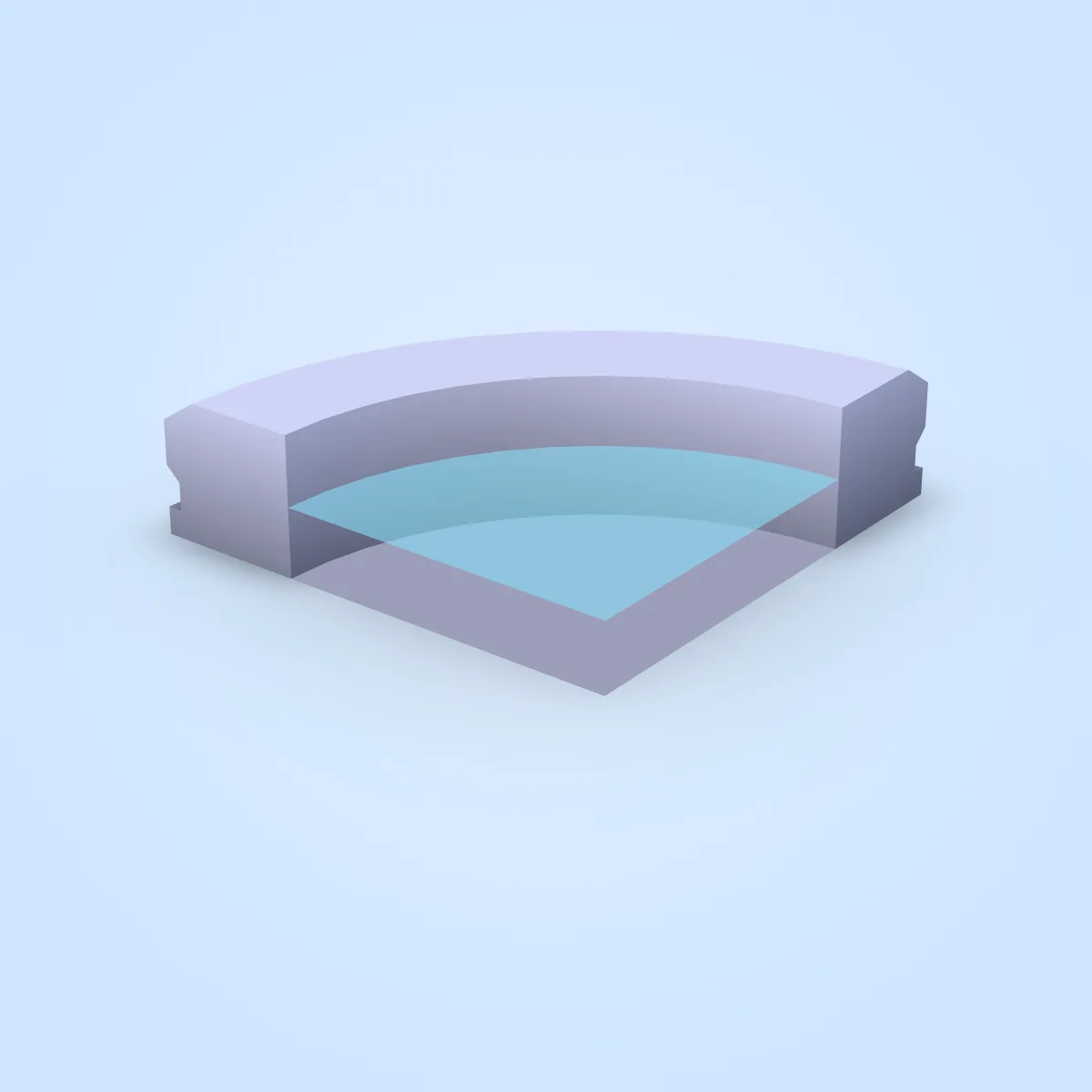 Fountain Curved Model