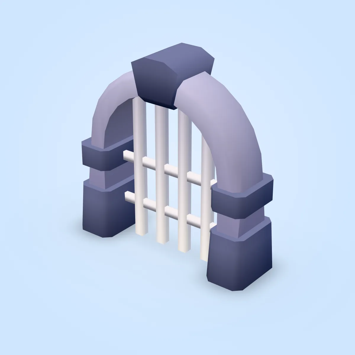 Gate Metal Bars Set