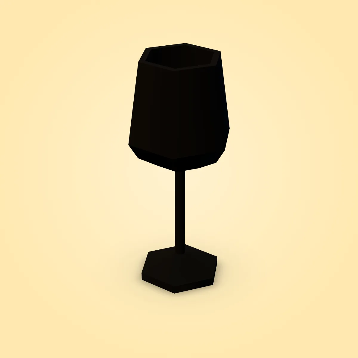Glass Wine Model