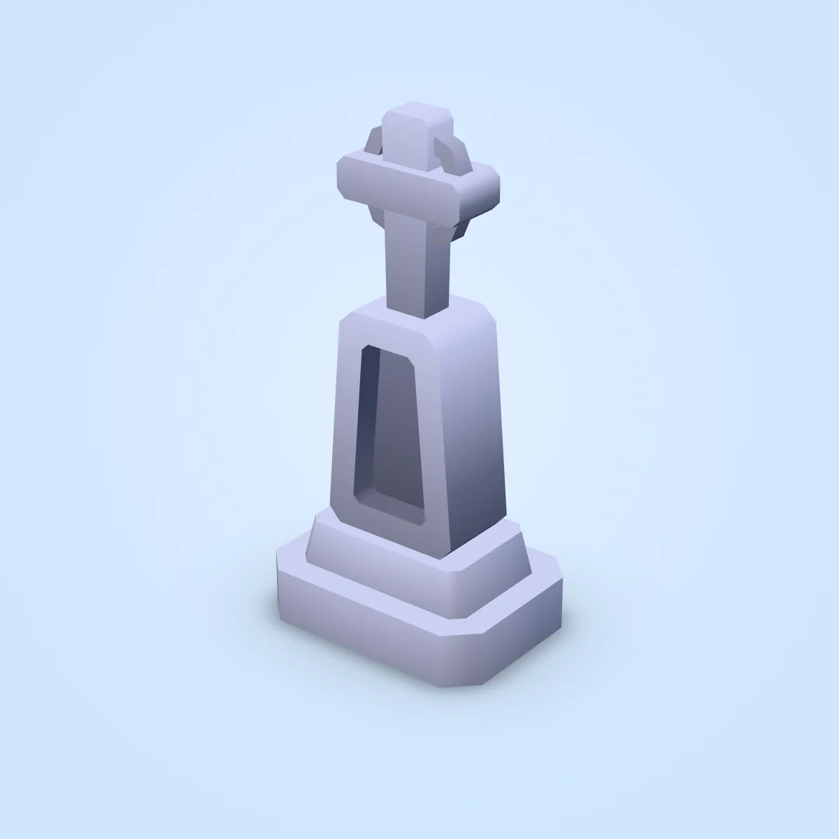 Gravestone Cross Model