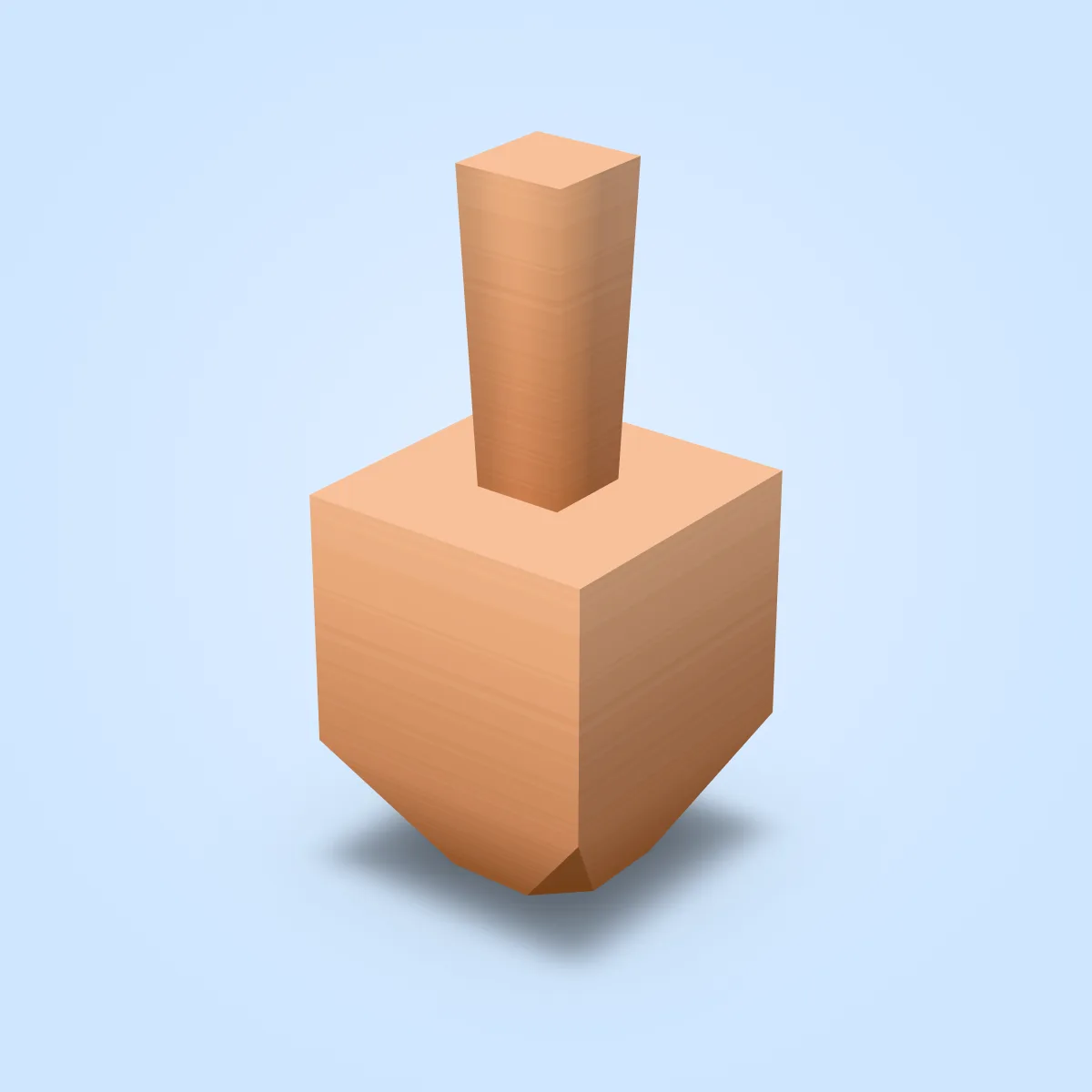 Hanukkah Dreidel Model