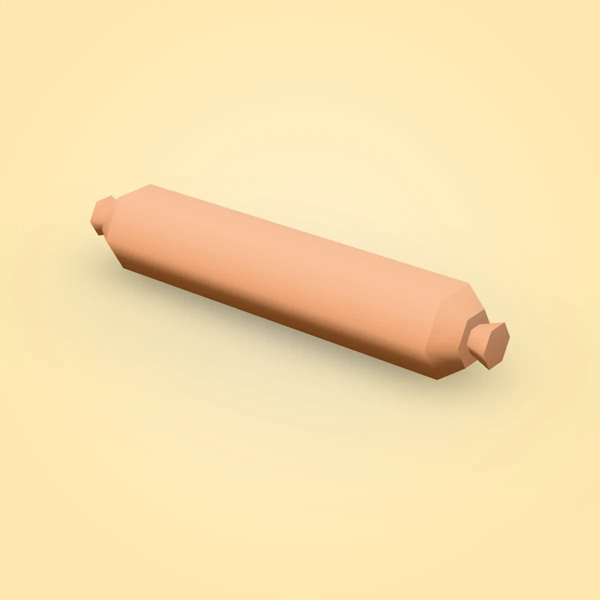 Hot Dog Raw Model