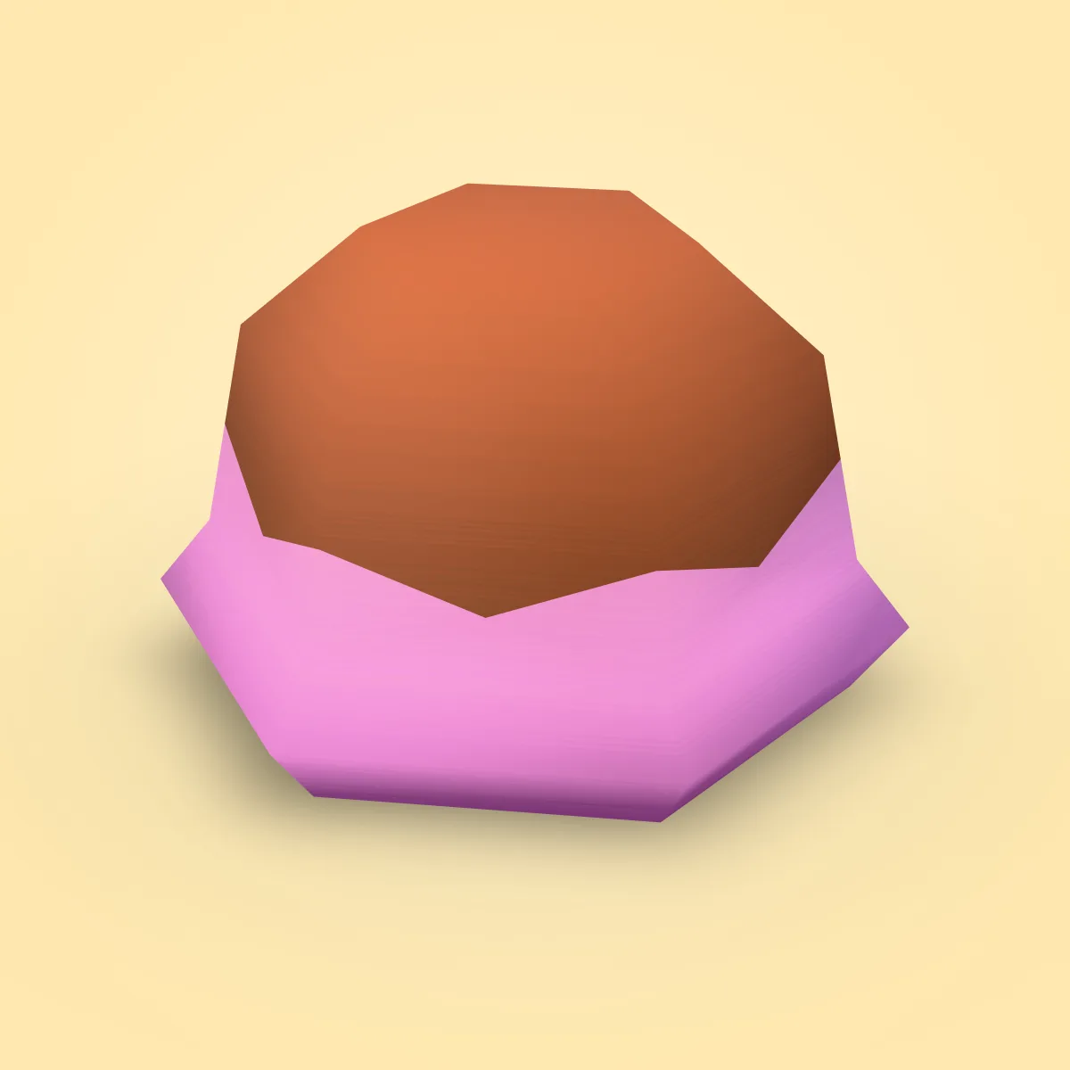 Ice Cream Scoop Chocolate Model