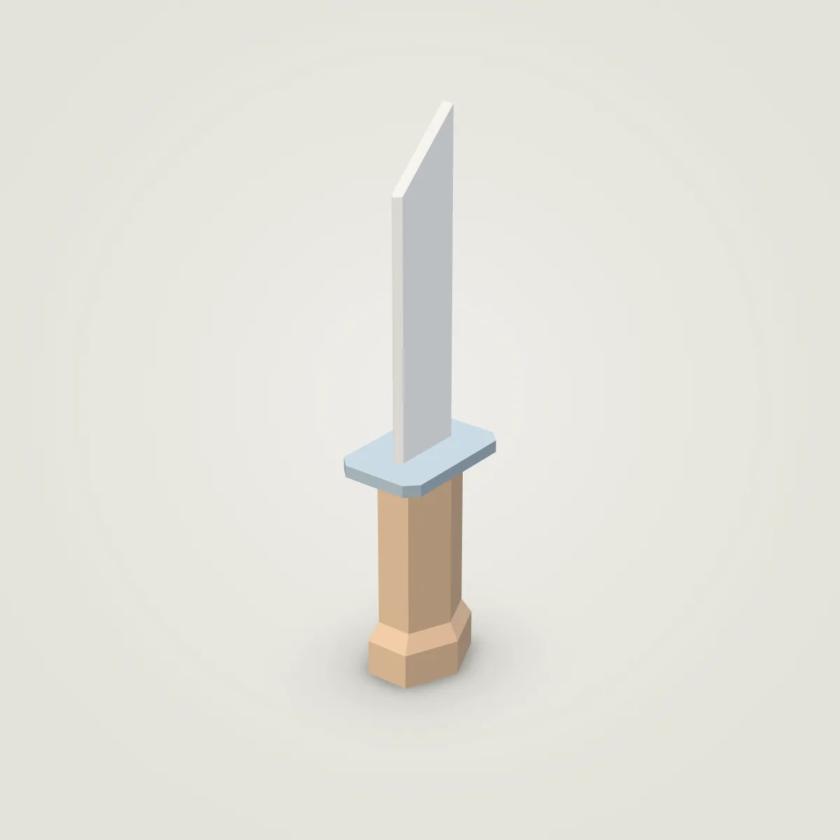 Knife Round Sharp Model