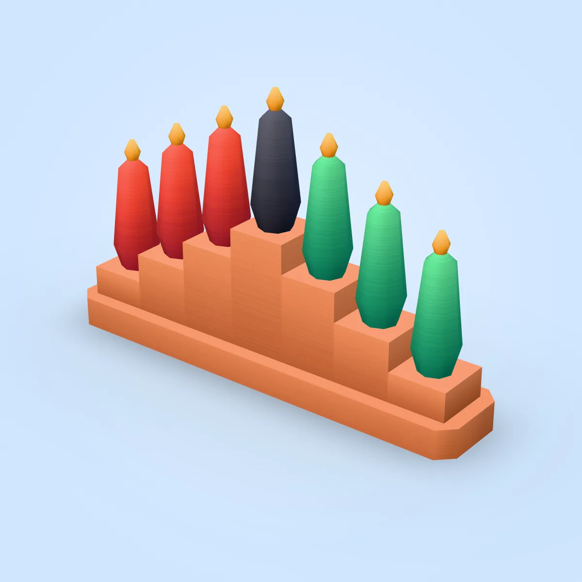 Kwanzaa Kinara Alternative Model