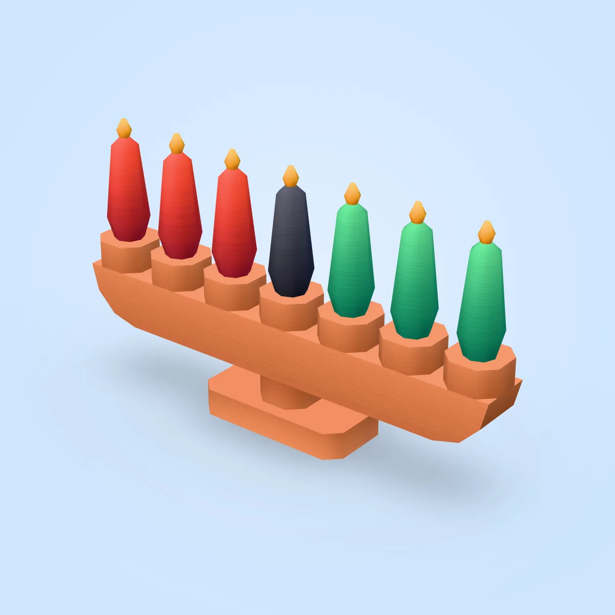 Kwanzaa Kinara Model