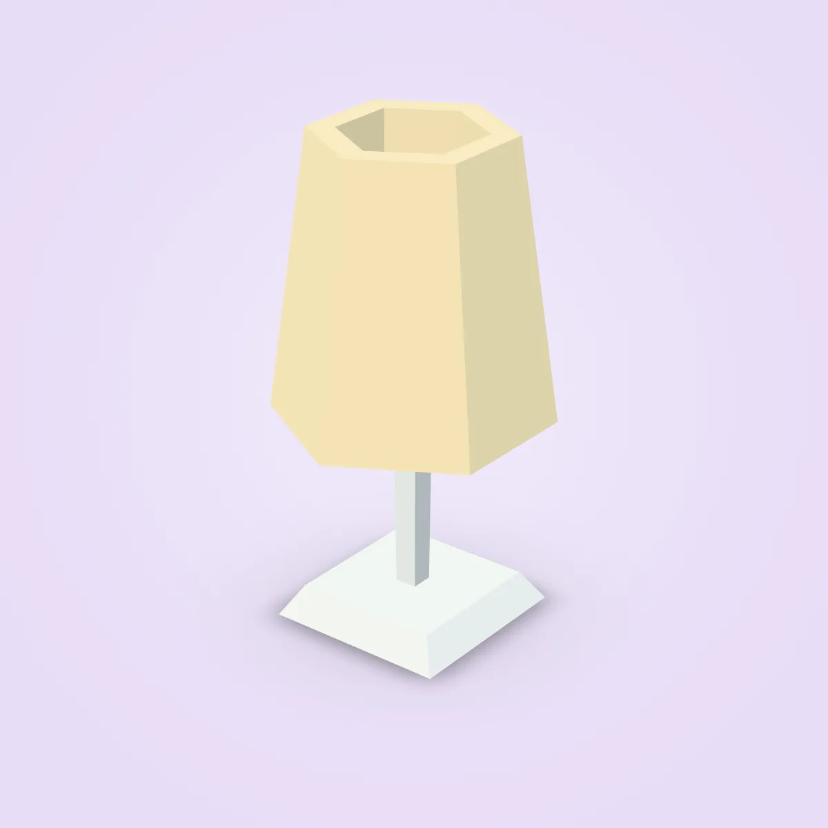 Lamp Round Table Model