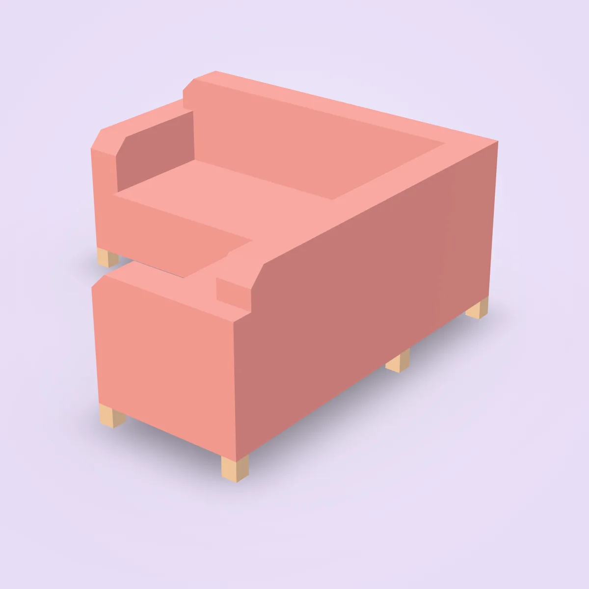 Lounge Sofa Corner Model