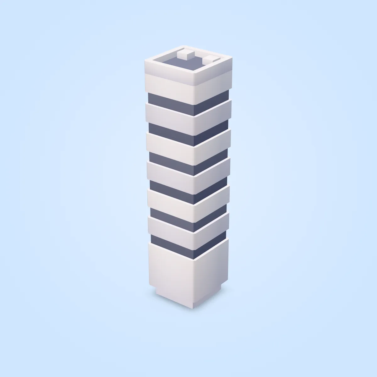 Low Detail Building Type H Model