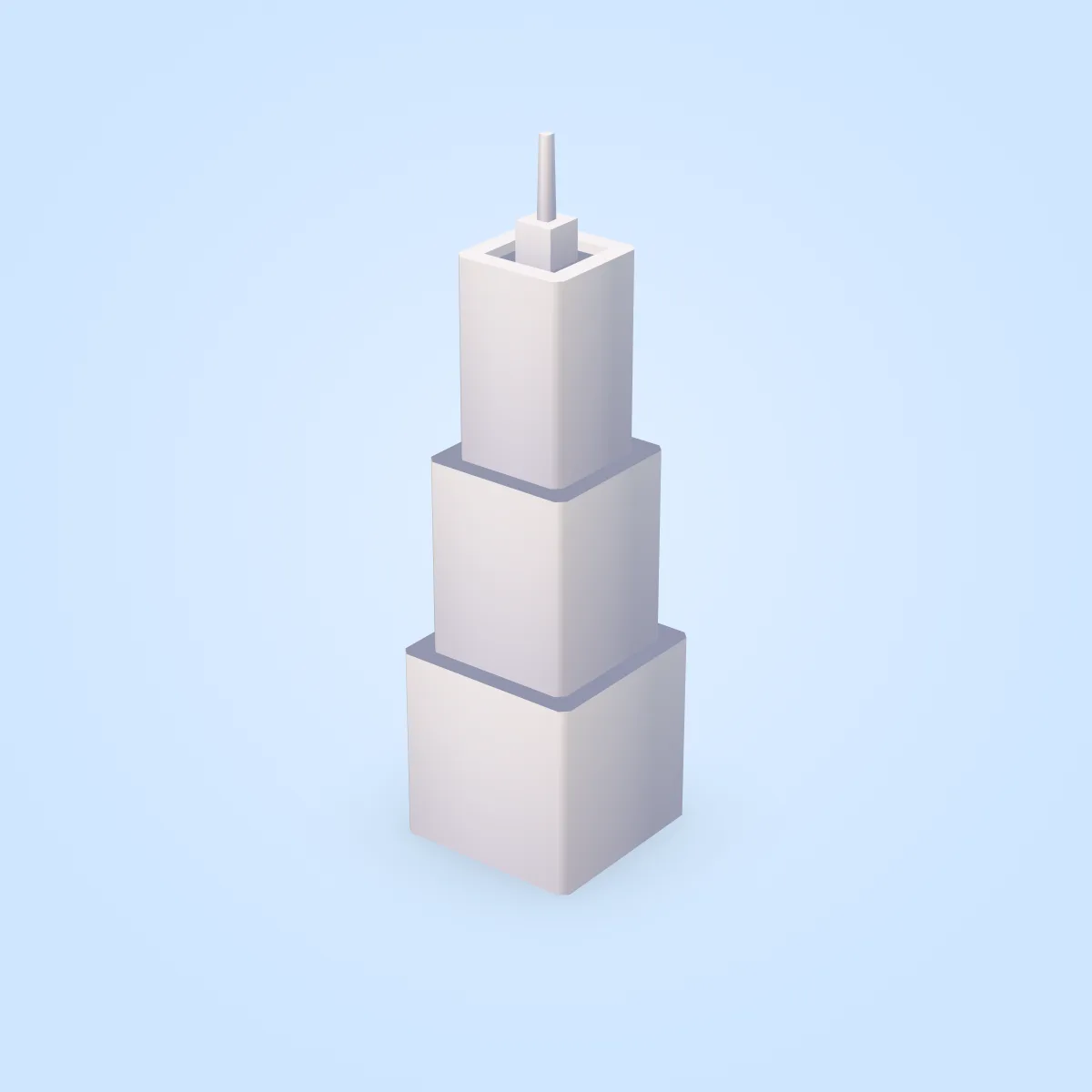 Low Detail Building Type I Model