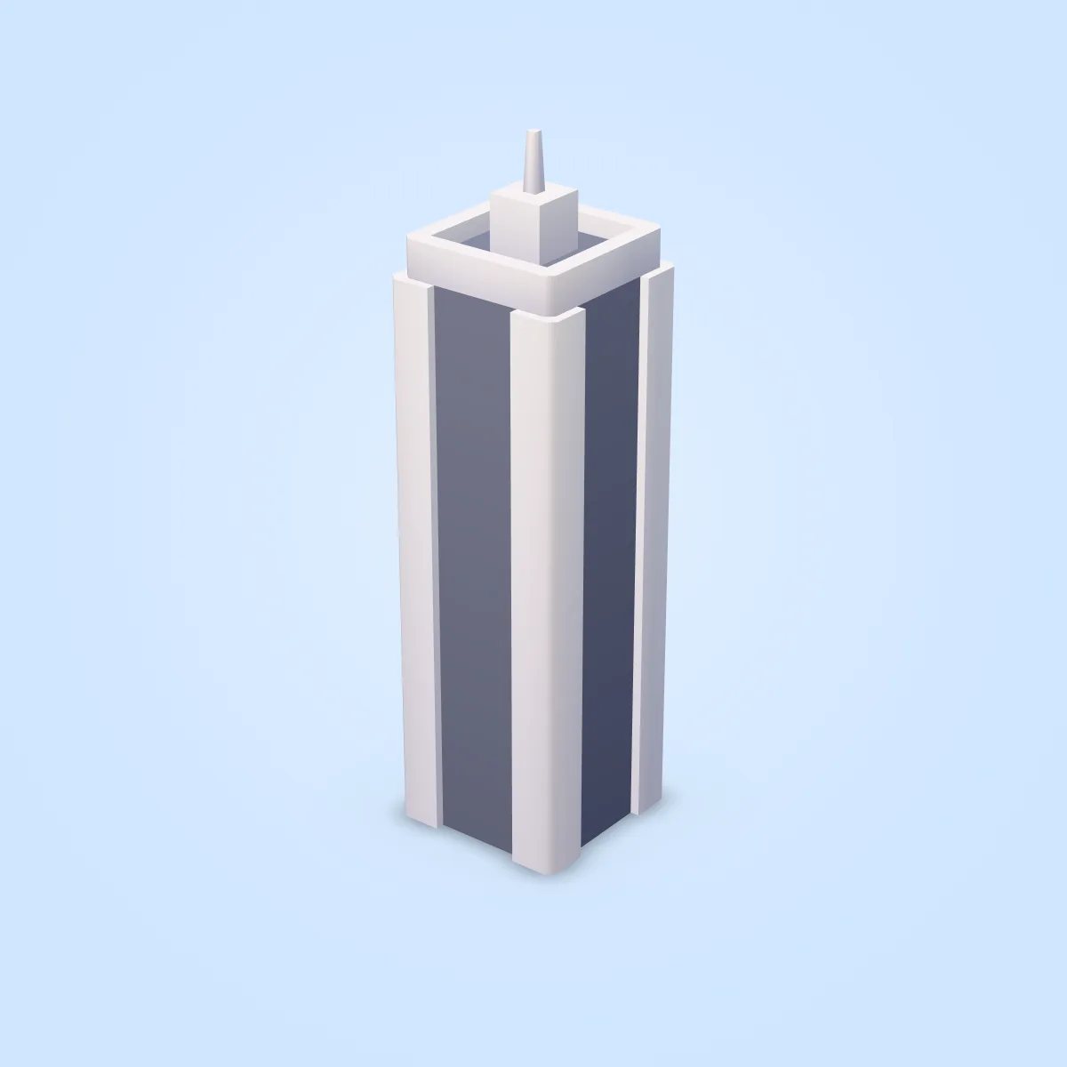 Low Detail Building Type L Model