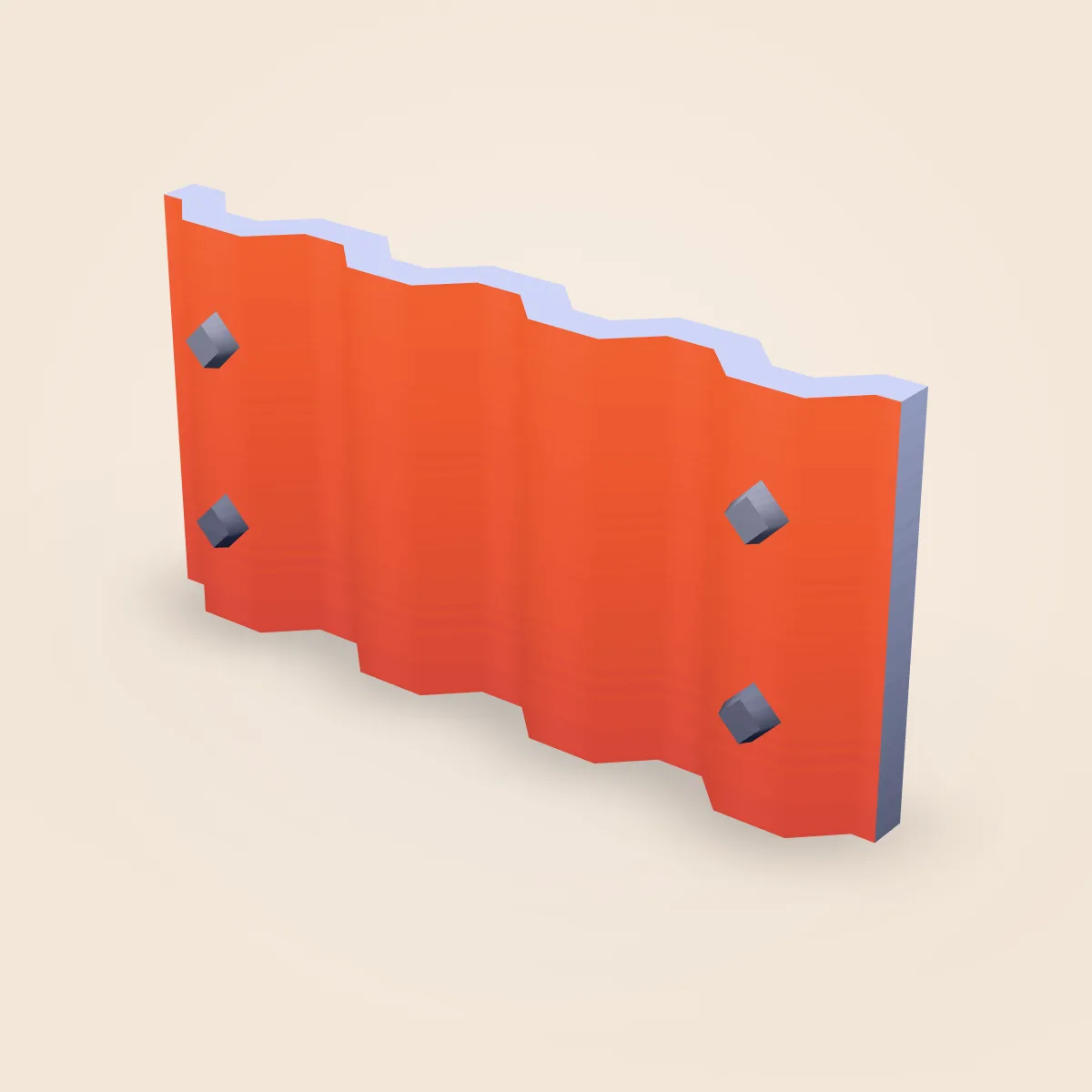 Metal Panel Screws Half Model