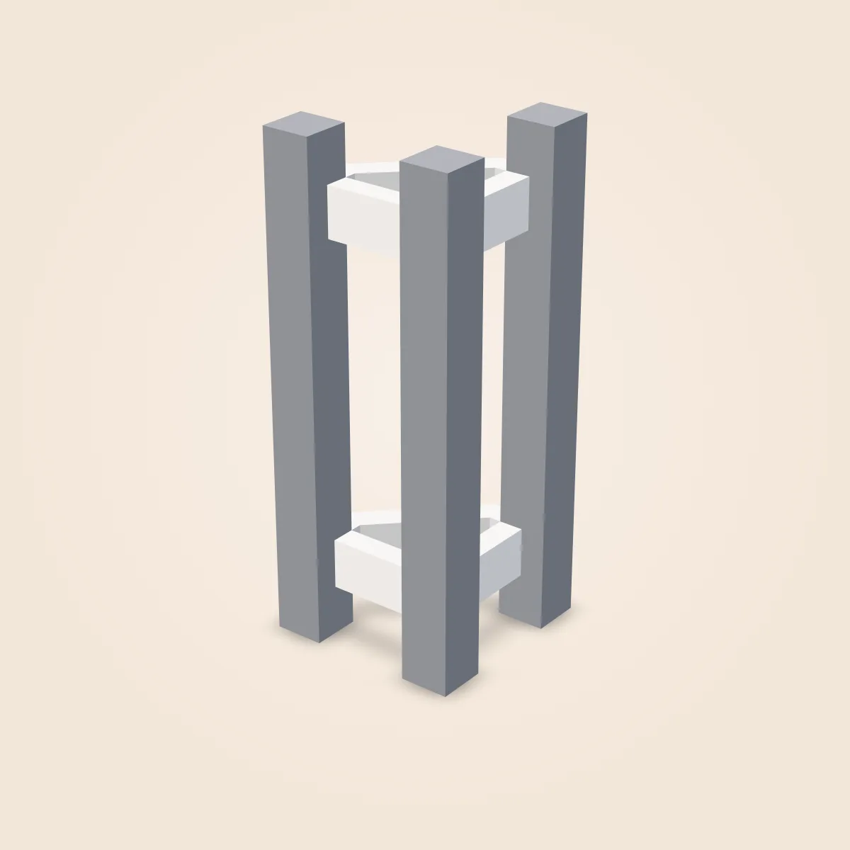 Monorail Track Support Corner Model