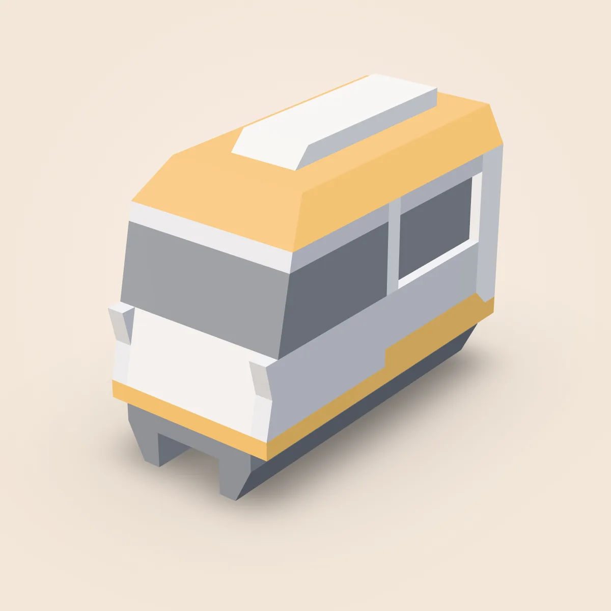 Monorail Train End Model