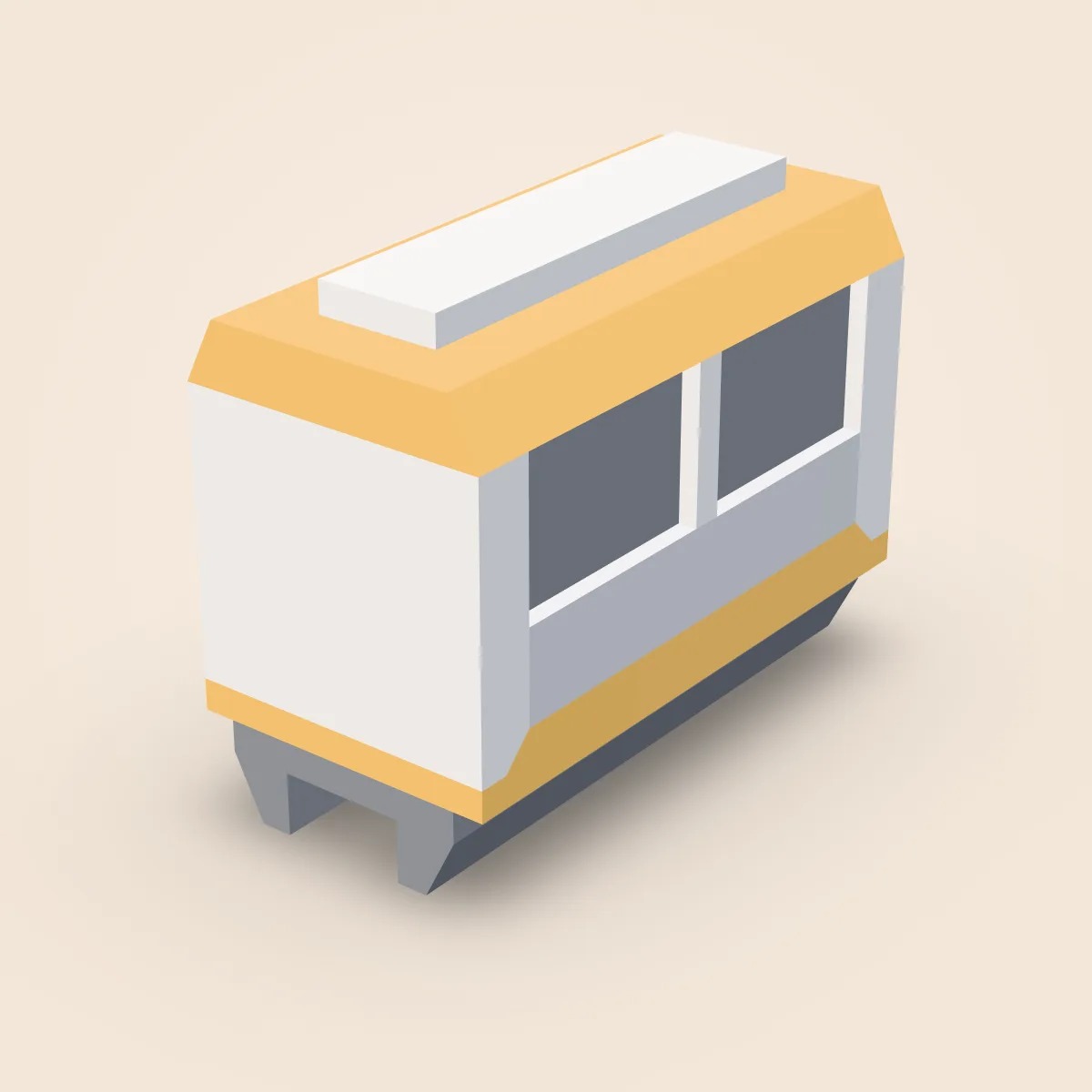 Monorail Train Passenger Model
