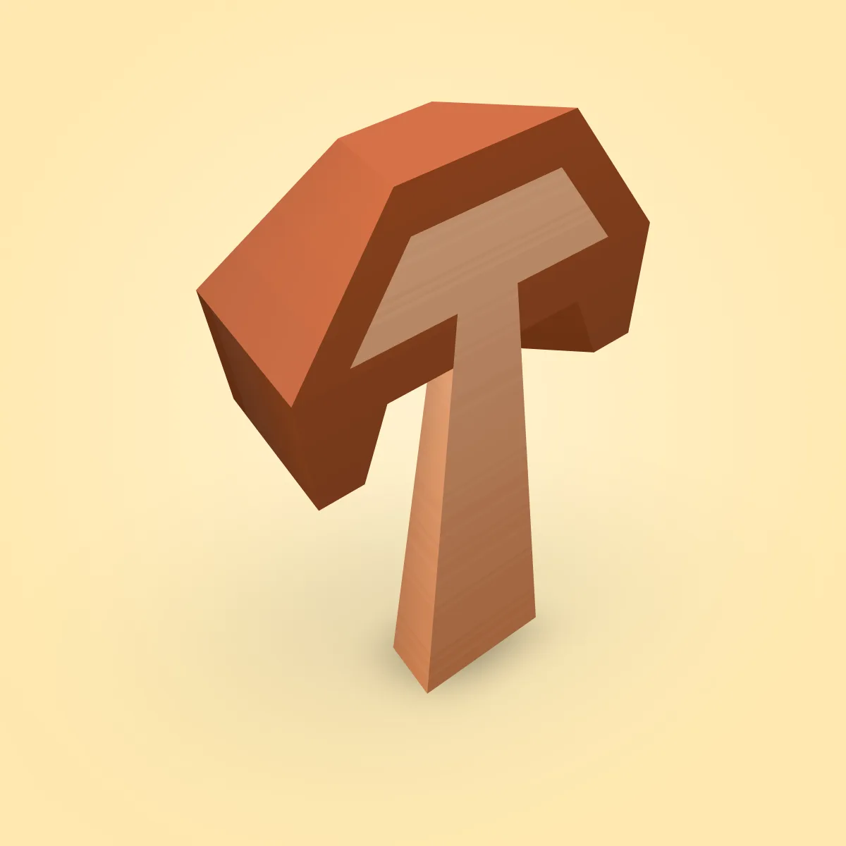Mushroom Half Model