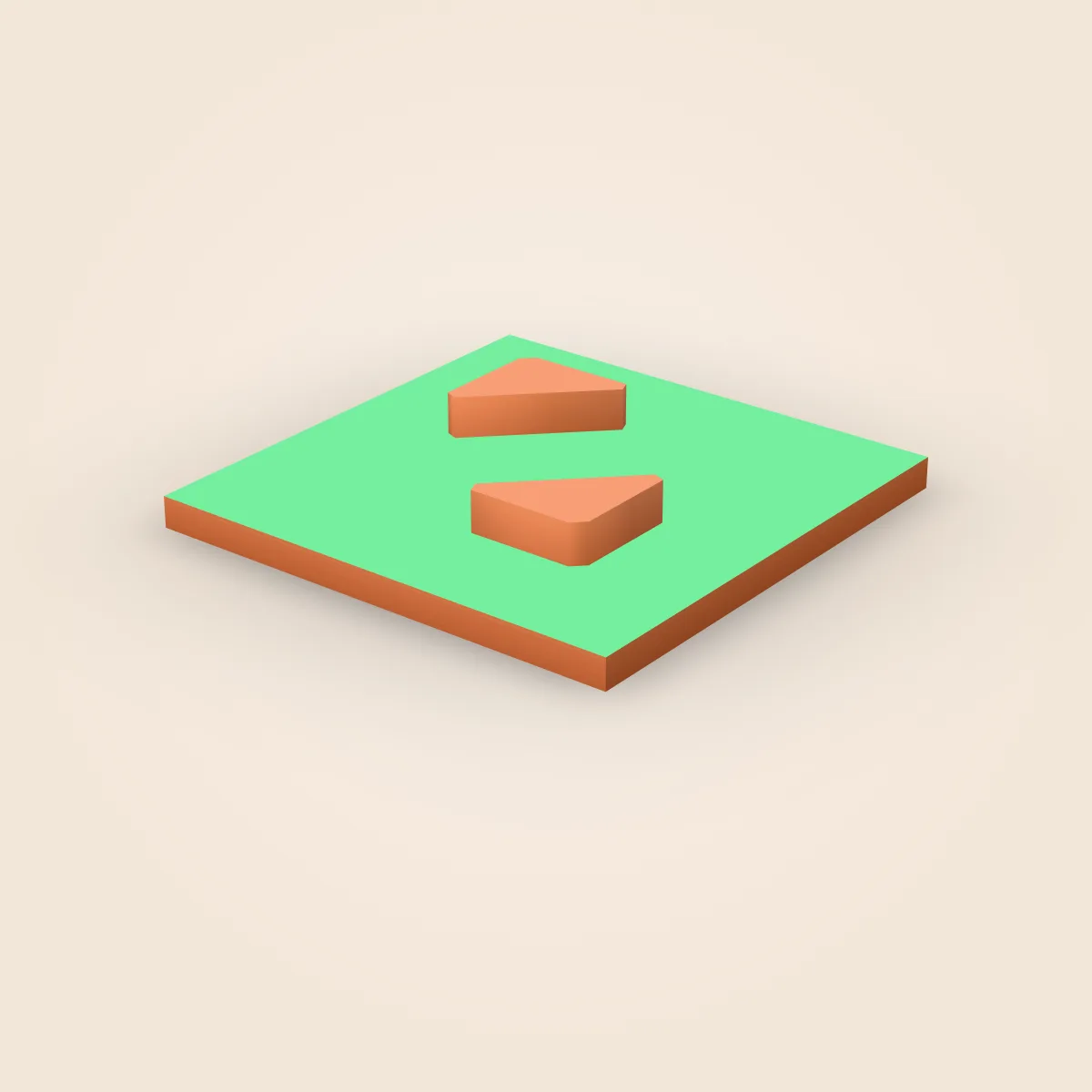 Obstacle Triangle Model