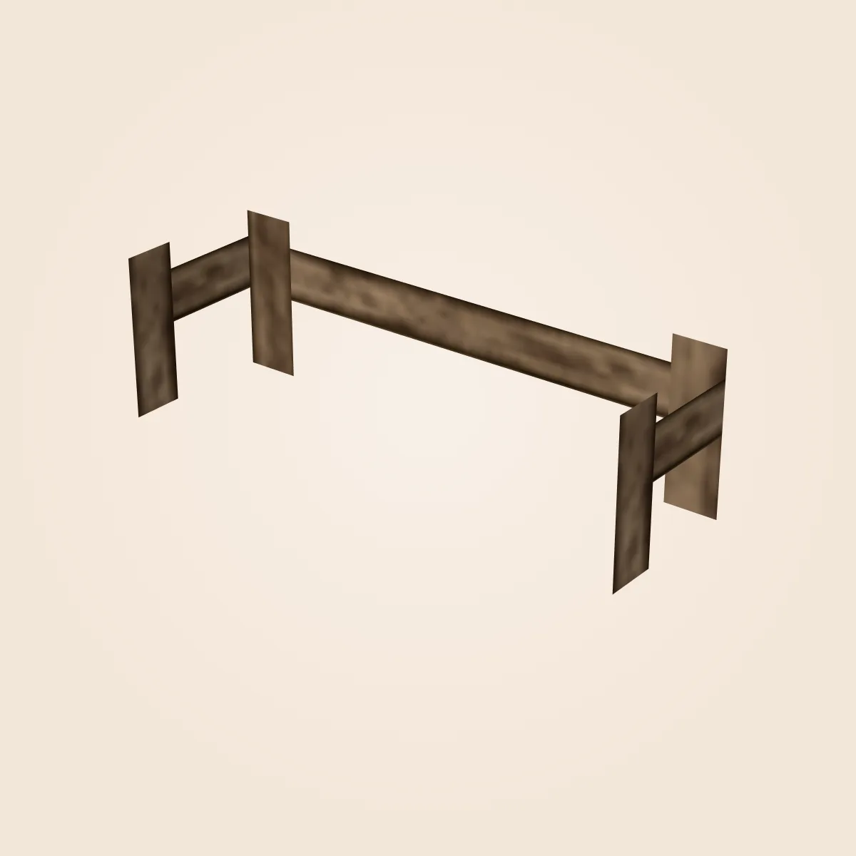 Overhang Fence (Retro Fantasy) Model