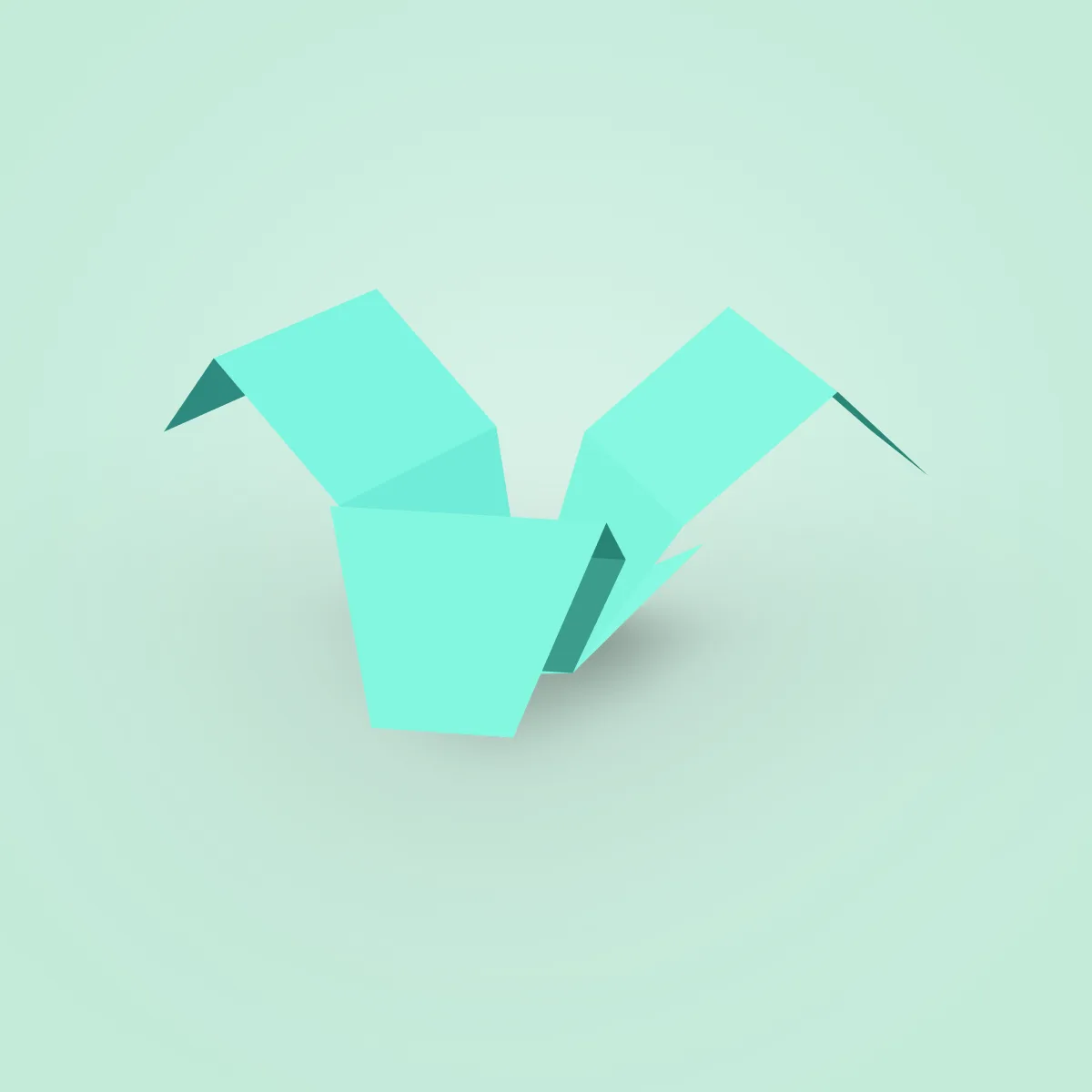 Plant Bush Large Triangle Model
