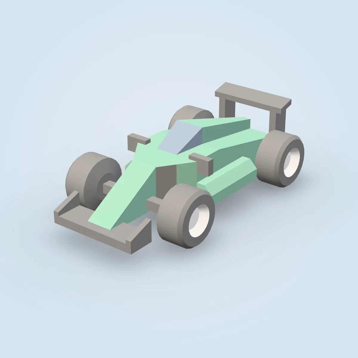 Race Car Green Model
