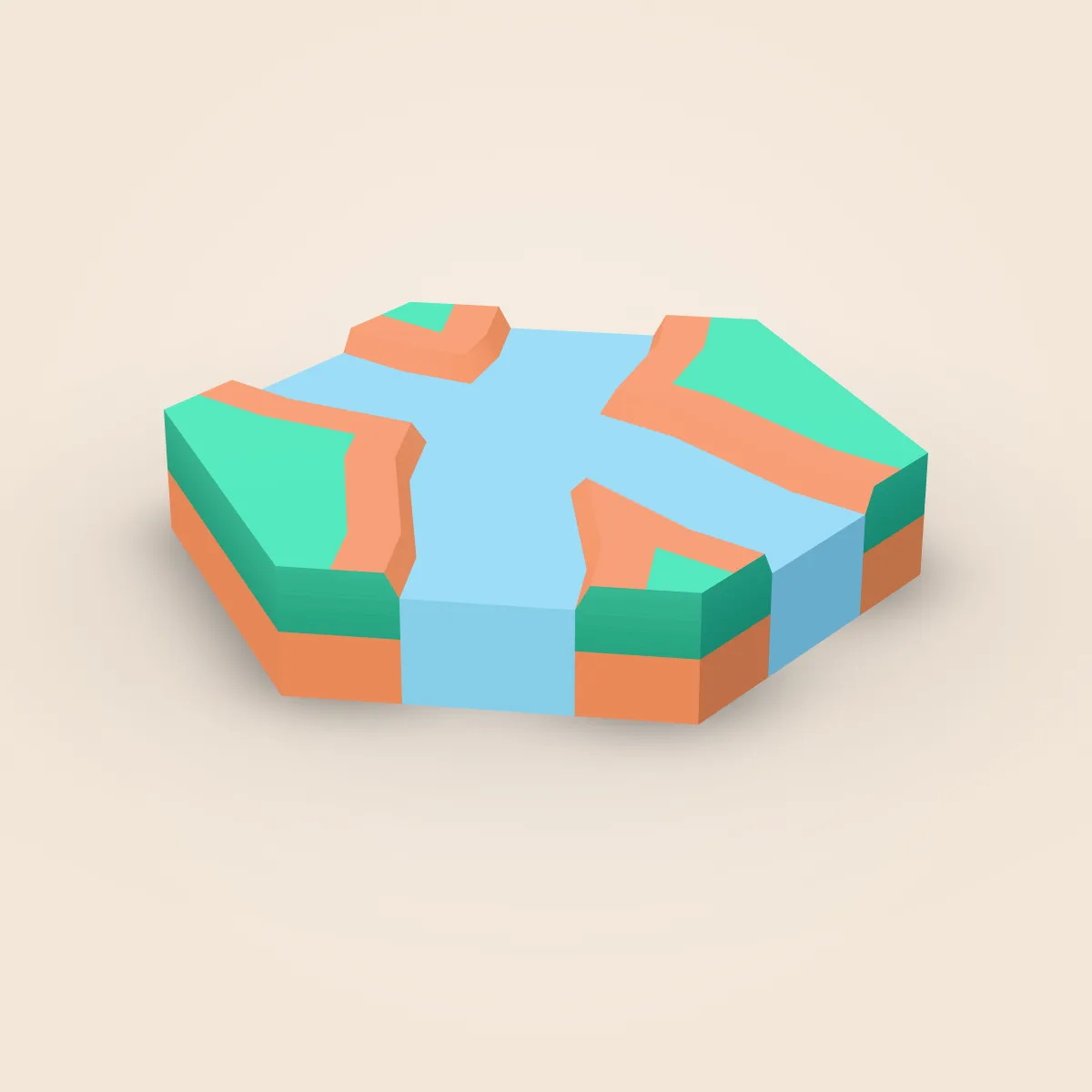 River Intersection Type E Model