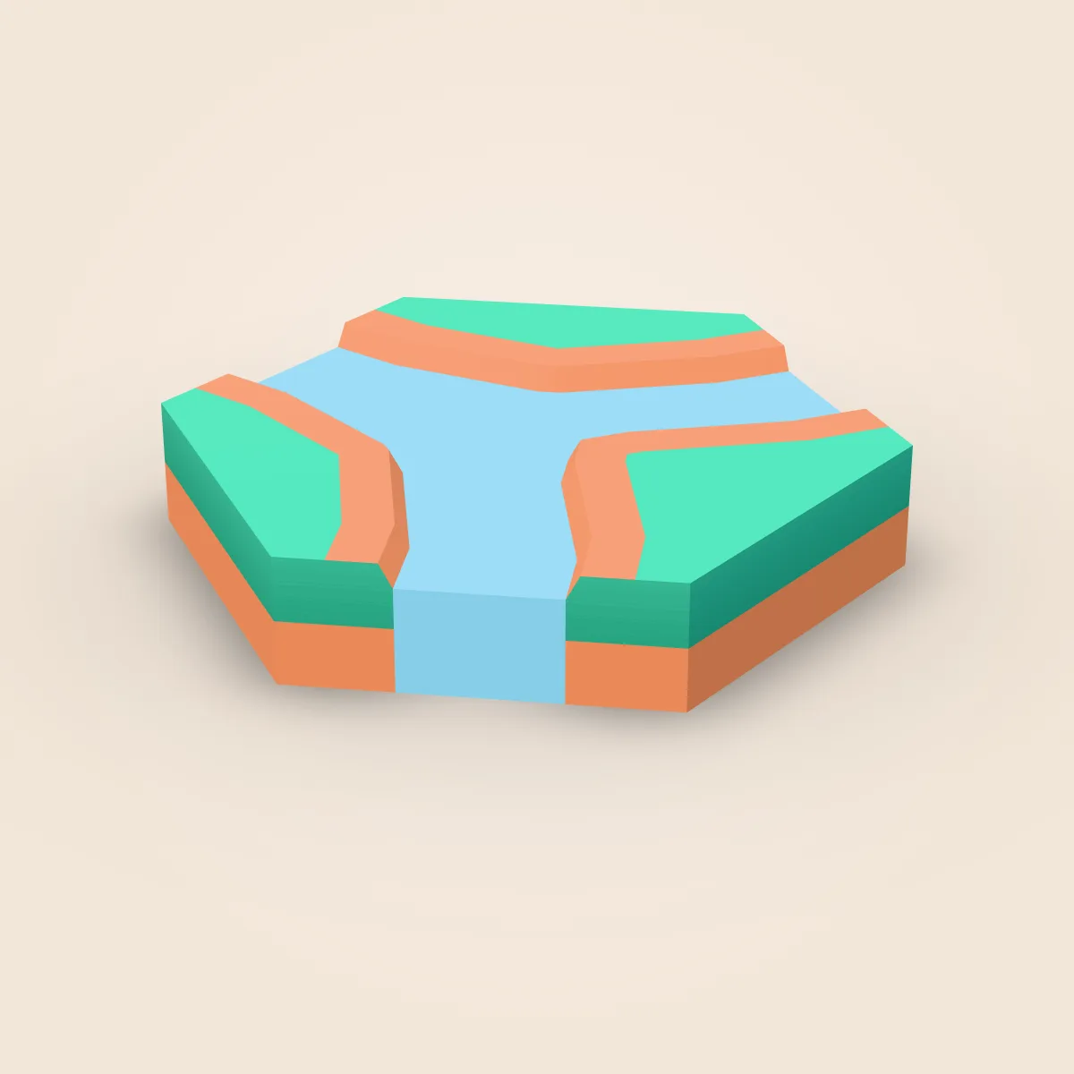River Intersection Type F Model