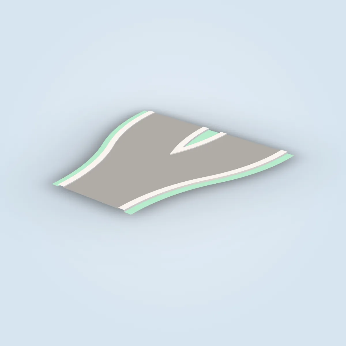 Road Curved Split Model