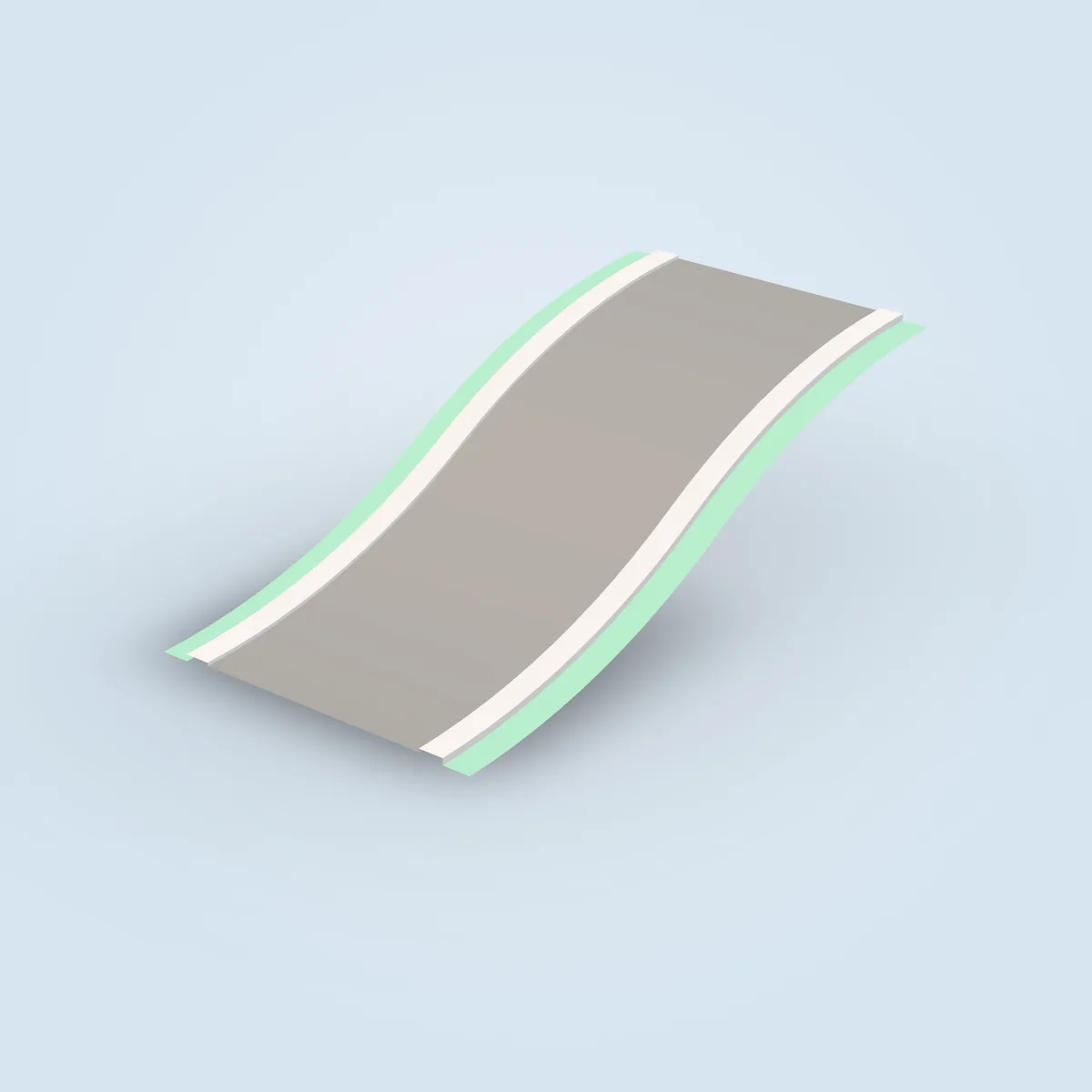 Road Ramp Long Curved Model