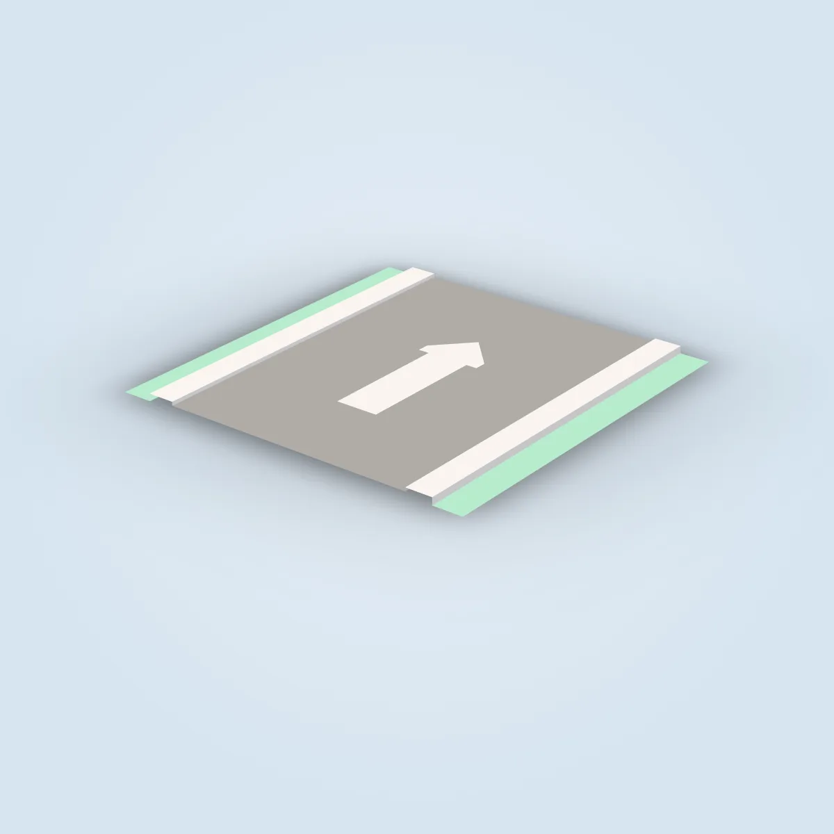 Road Straight Arrow Model
