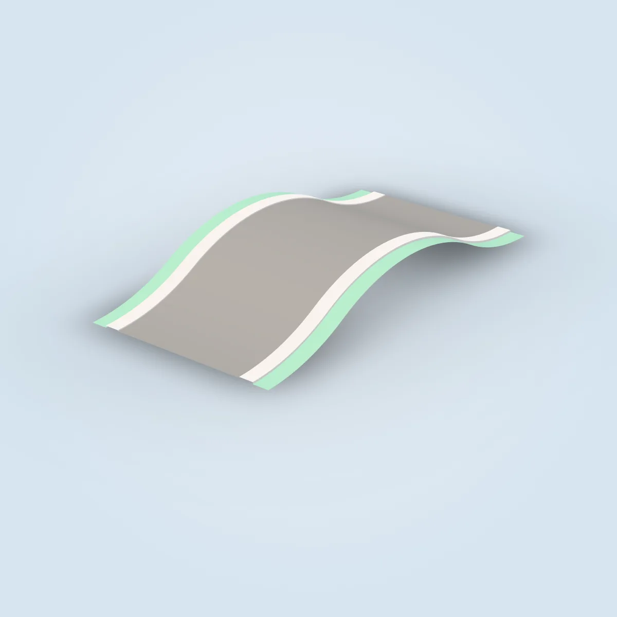 Road Straight Long Bump Model