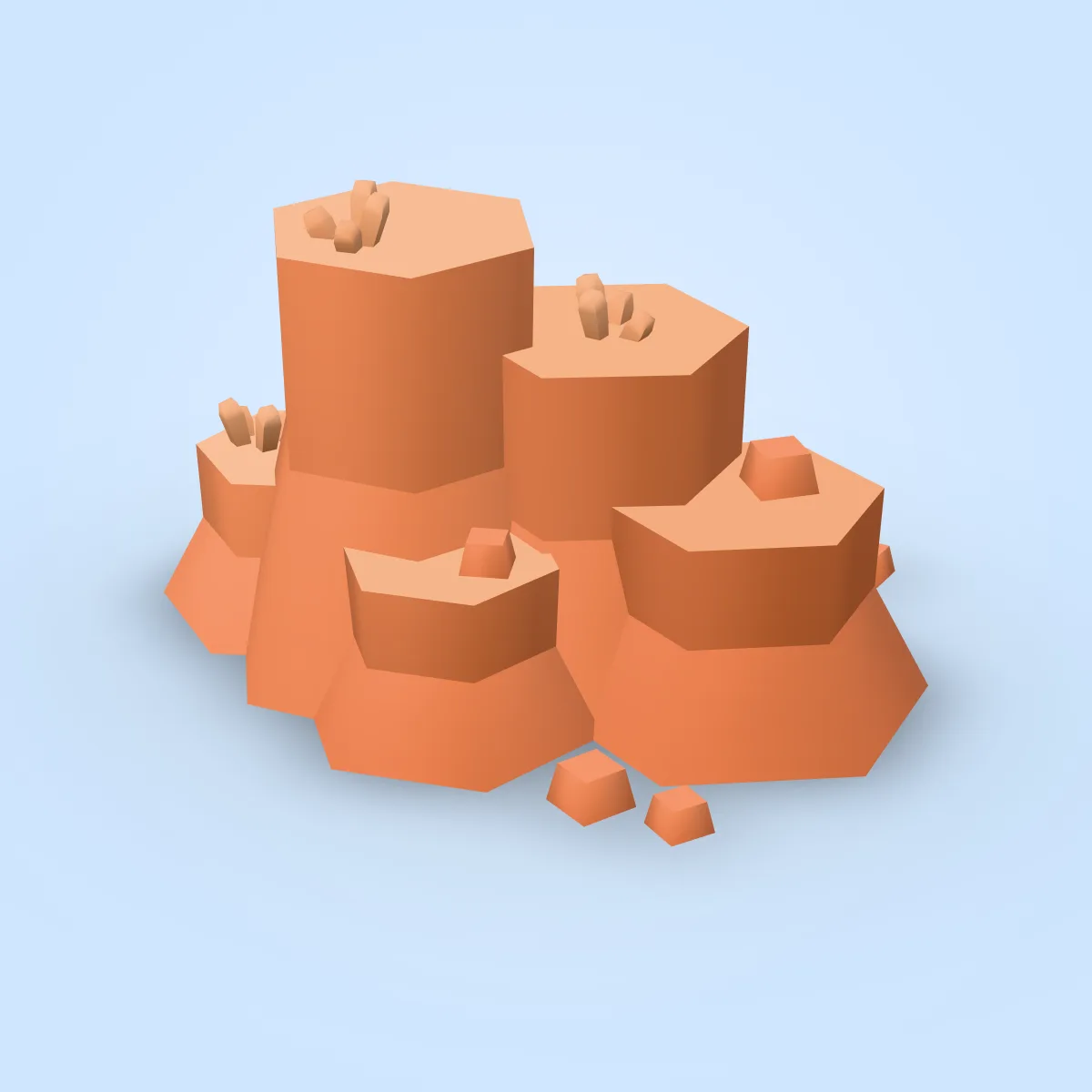 Rocks Sand Type A Model