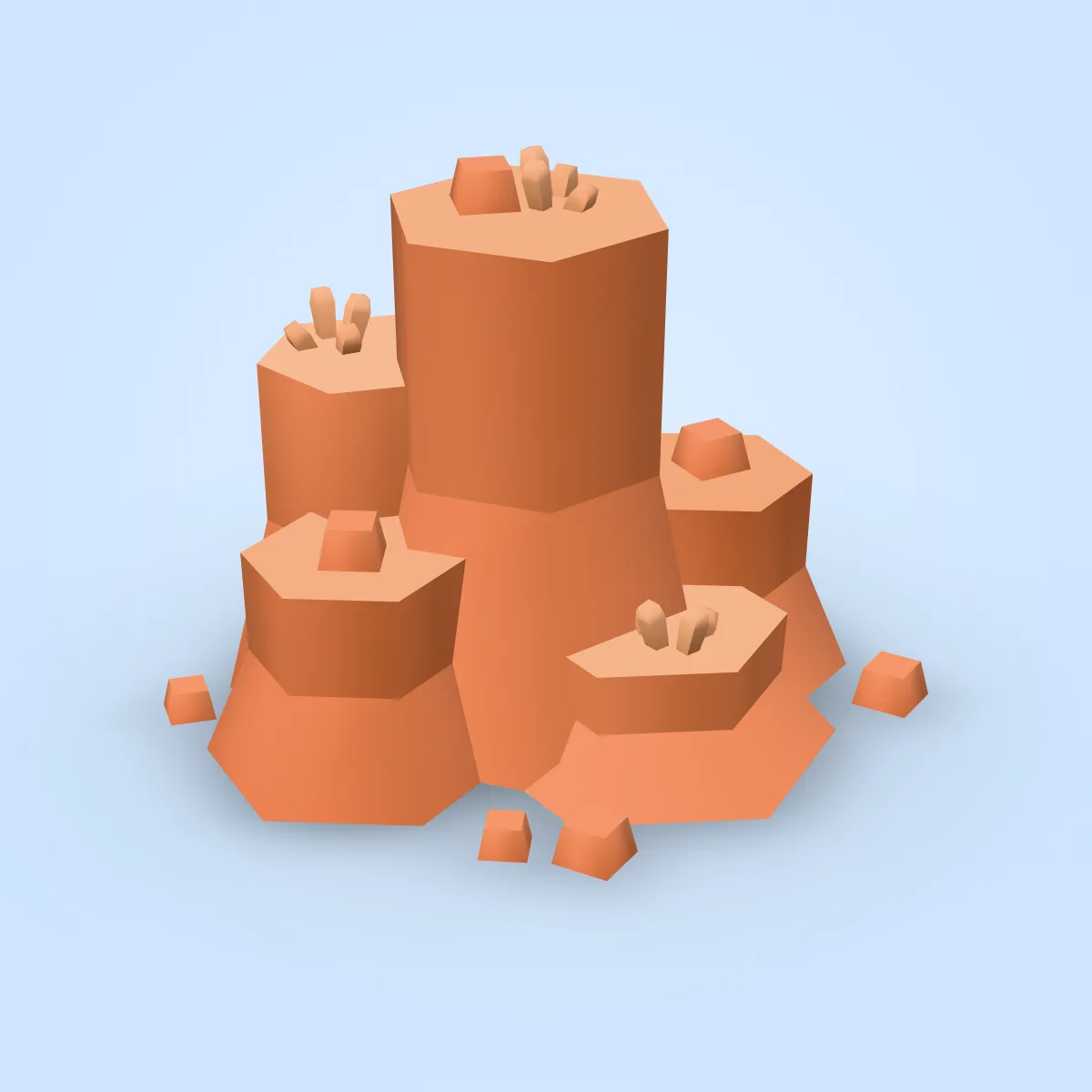 Rocks Sand Type B Model