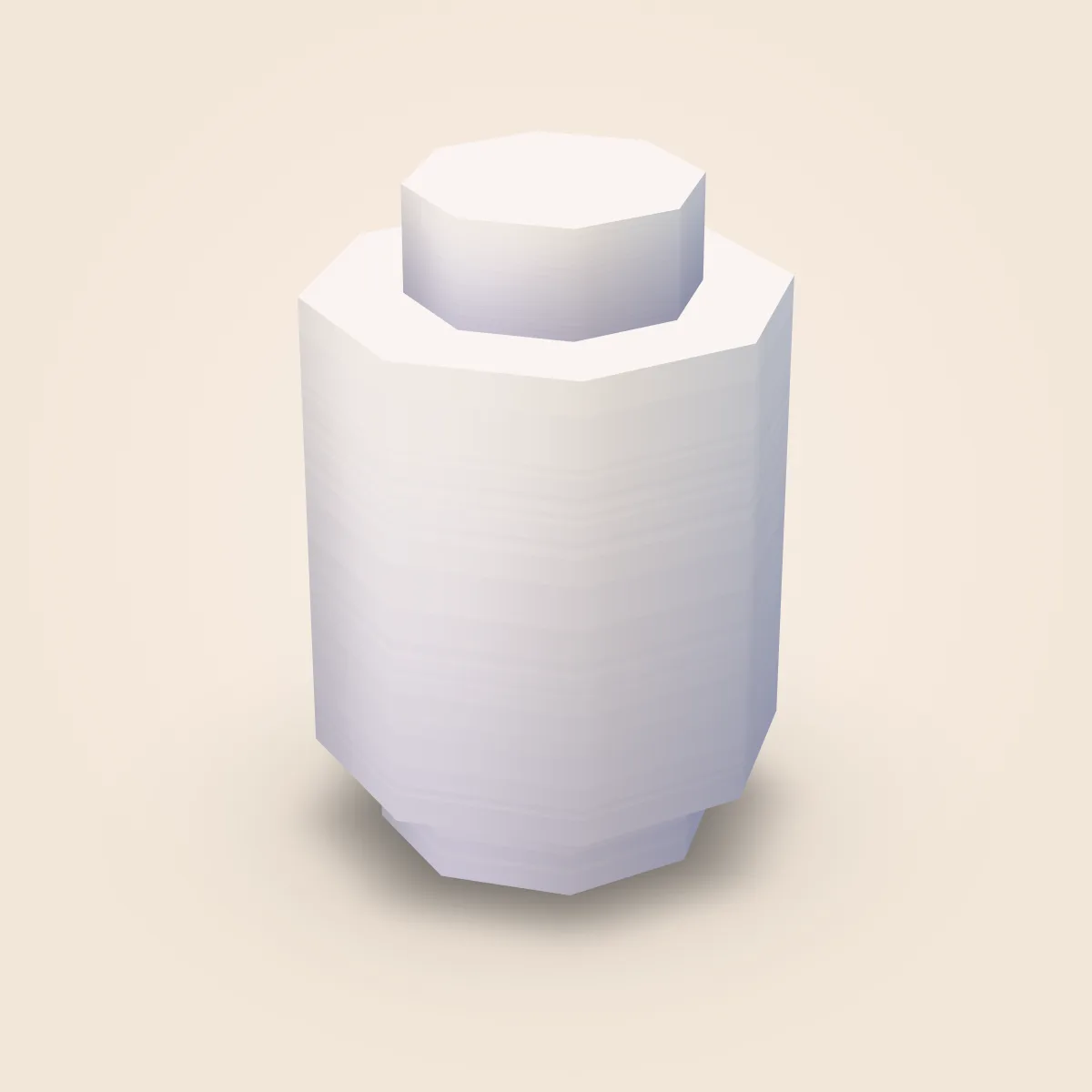 Round Simple Brick 1x1 Round Model