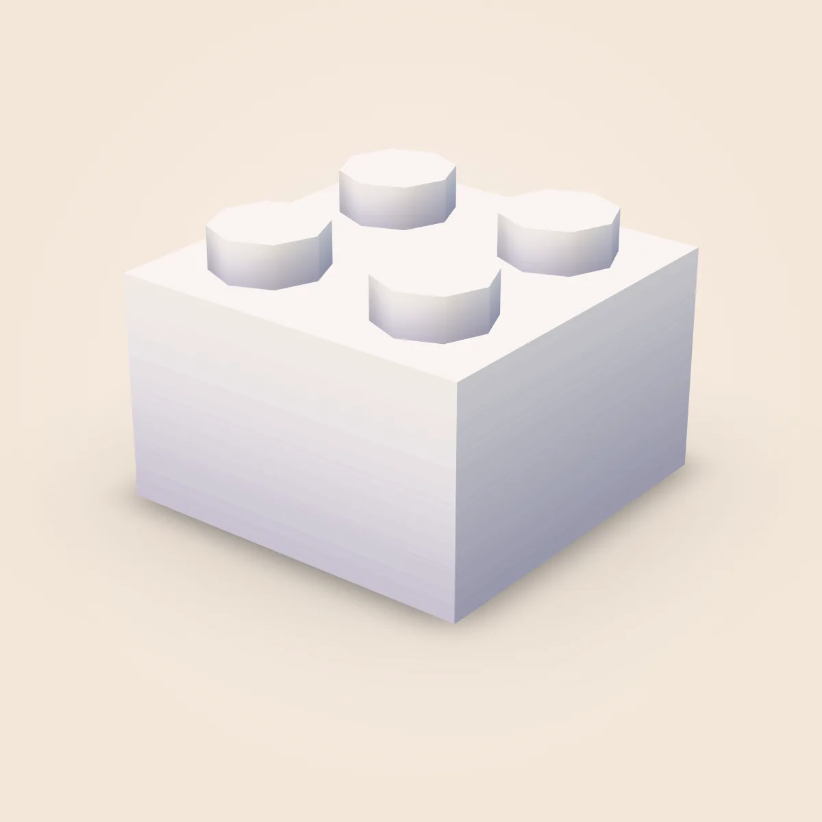 Round Simple Brick 2x2 Model