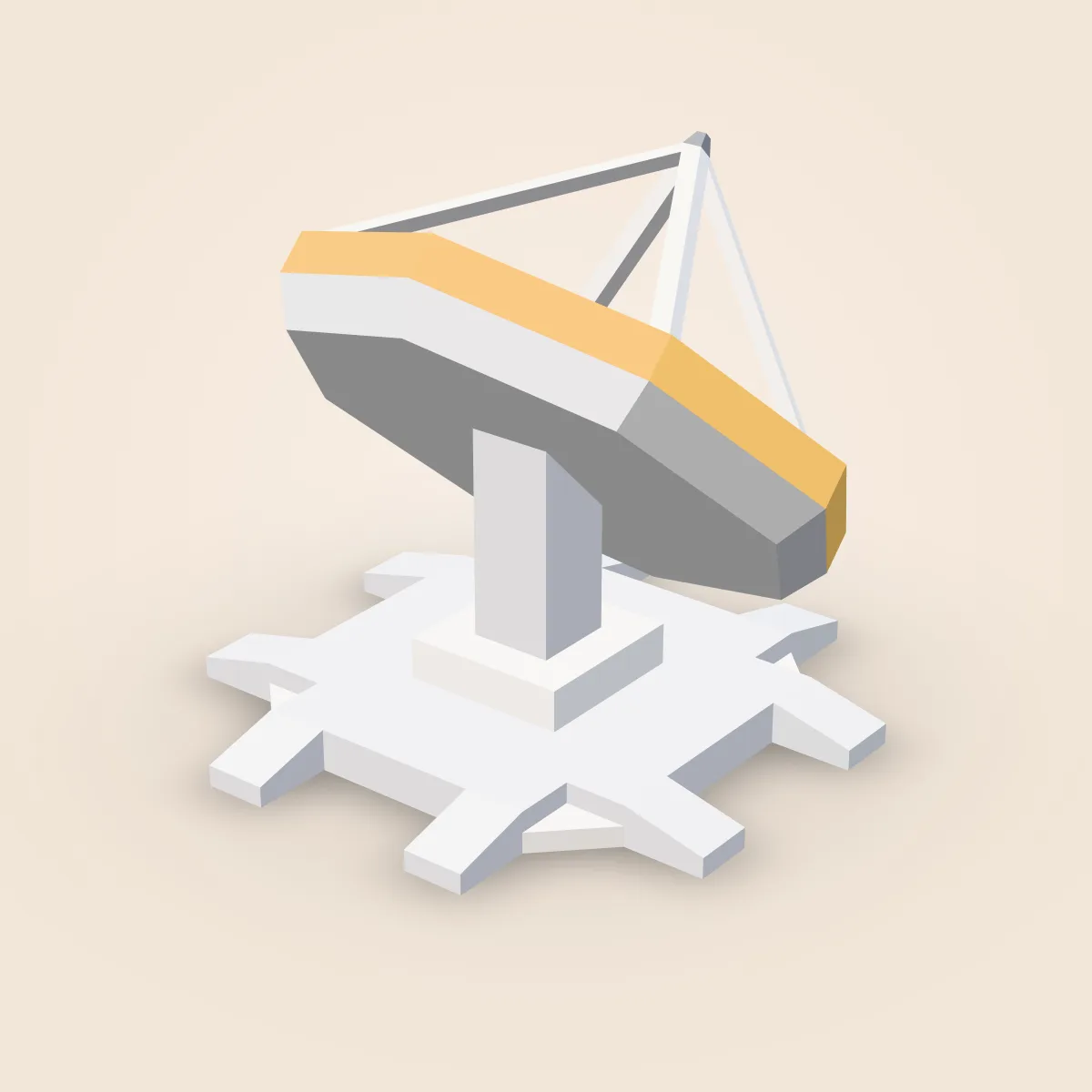 Satellite Dish Detailed Model