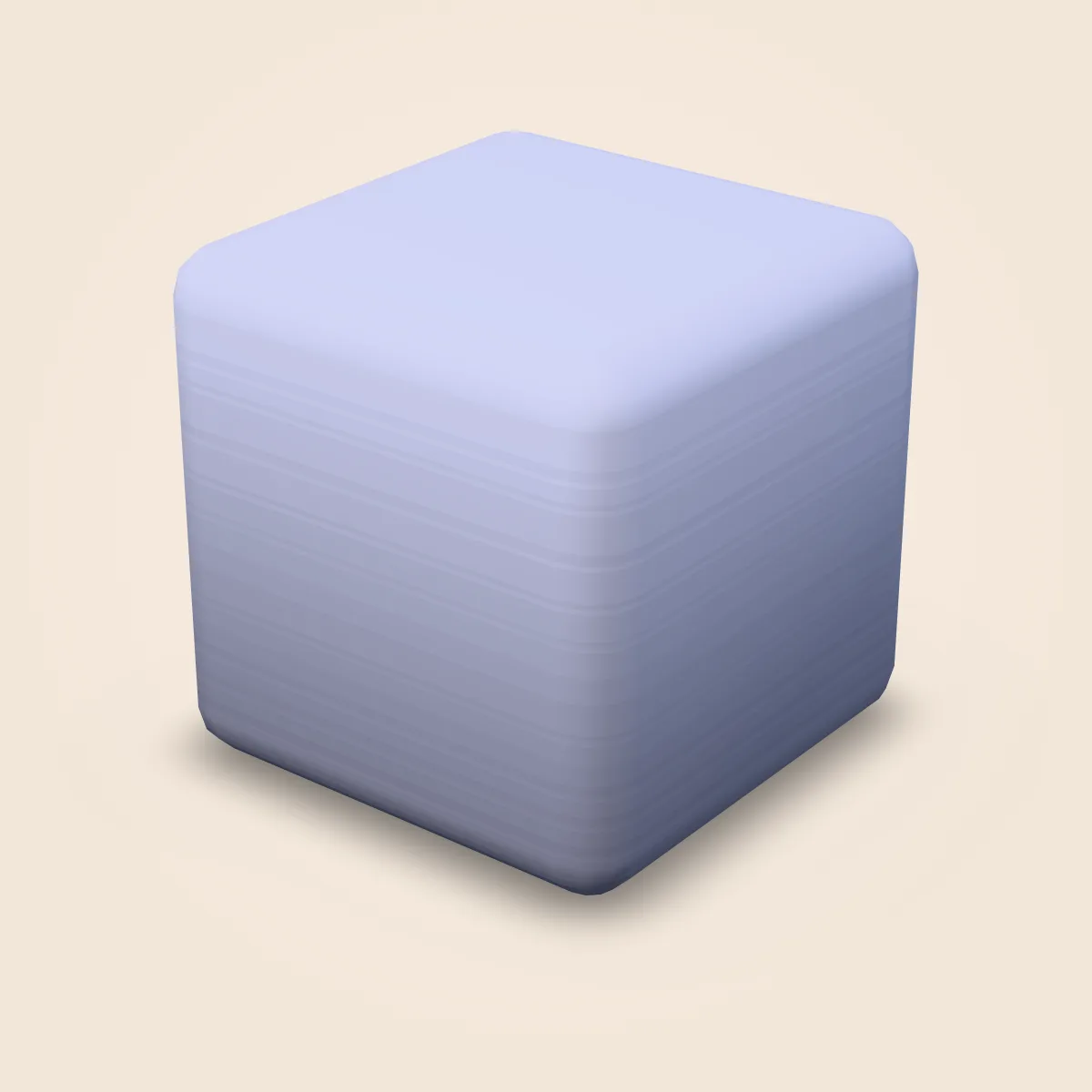 Shape Cube Rounded Model