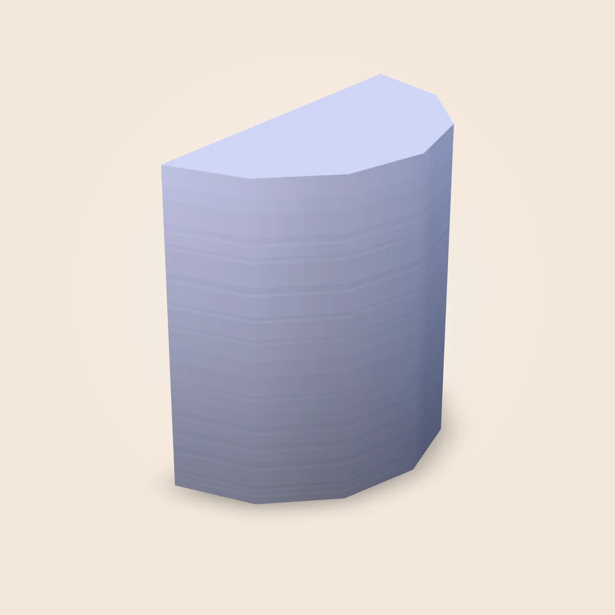 Shape Cylinder Half Model