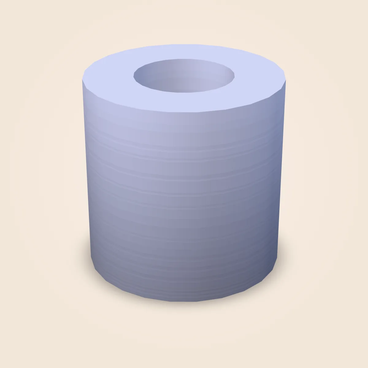 Shape Hollow Cylinder Detailed Model
