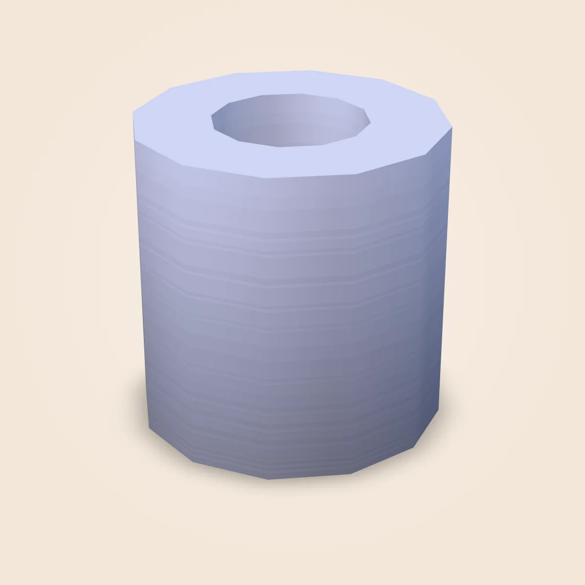 Shape Hollow Cylinder Model