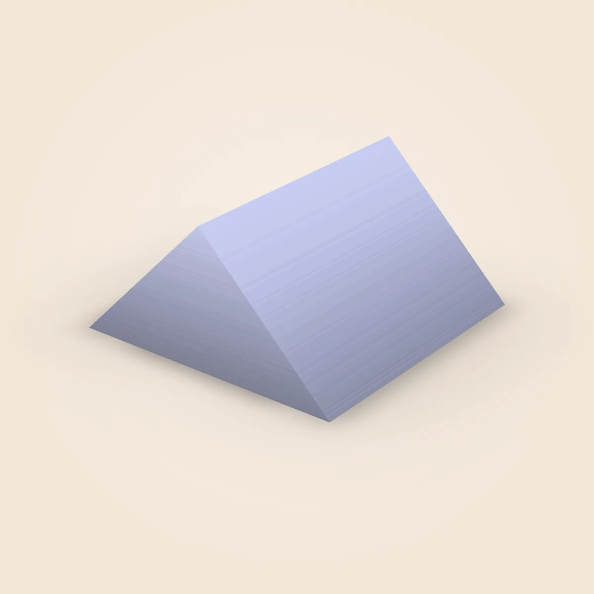 Shape Triangular Prism Low Model